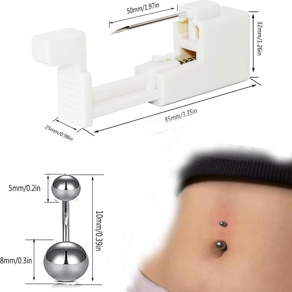 Kit de Perforación Corporal Profesional AM RONG MAGIC - 5 Piezas