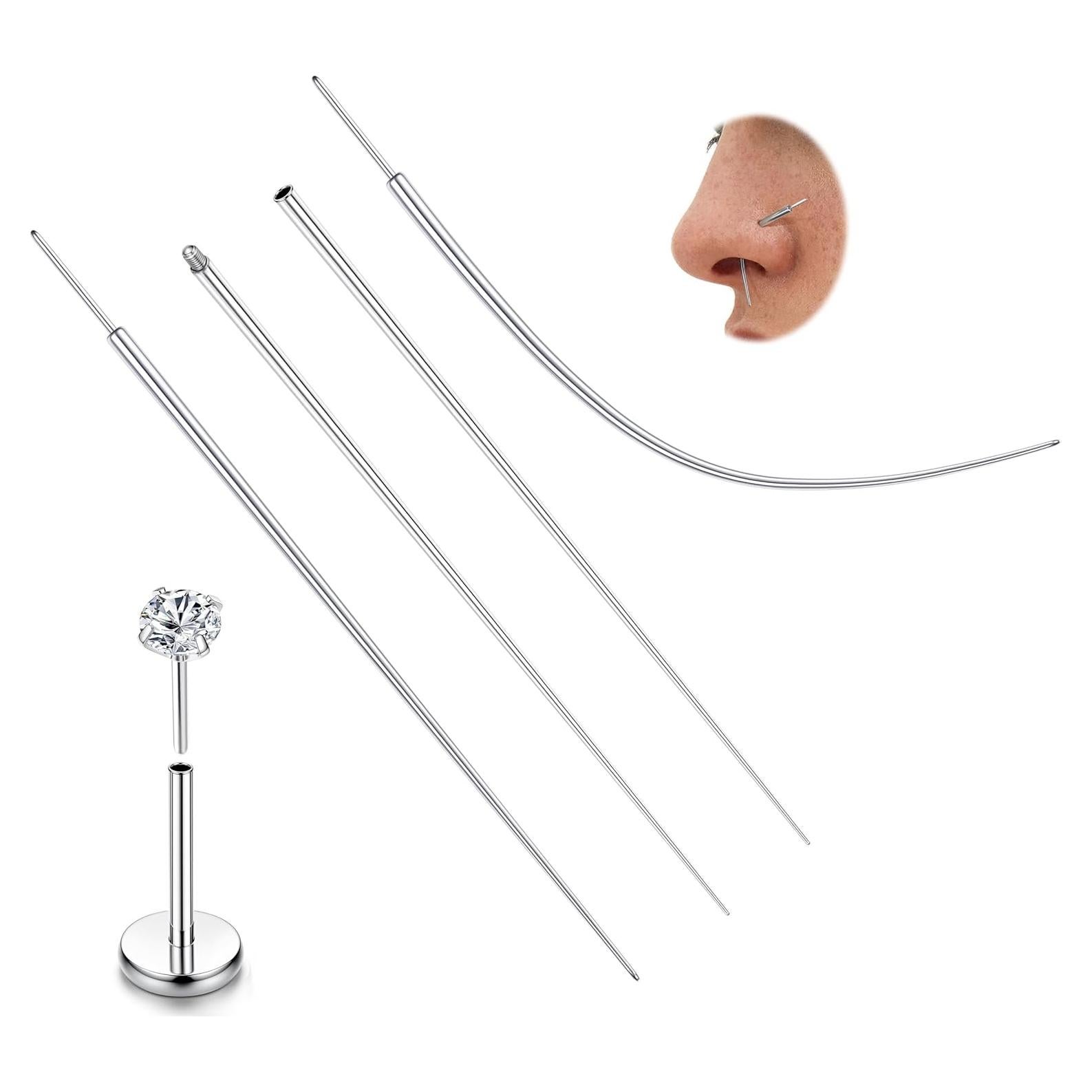 Kit de Herramientas de Piercing LOLIAS de Titanio ASTM F136 14G-20G