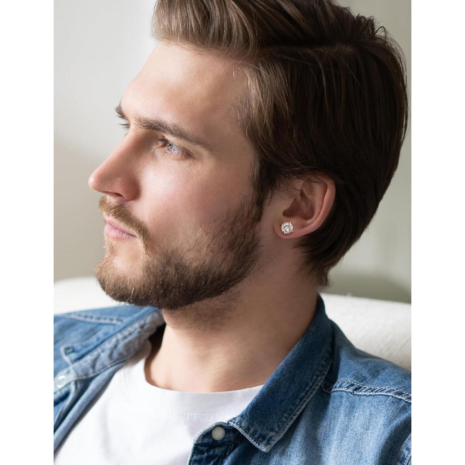 Pendientes Hipoalergénicos WSSXC Acero Inoxidable 14K Plata 20G