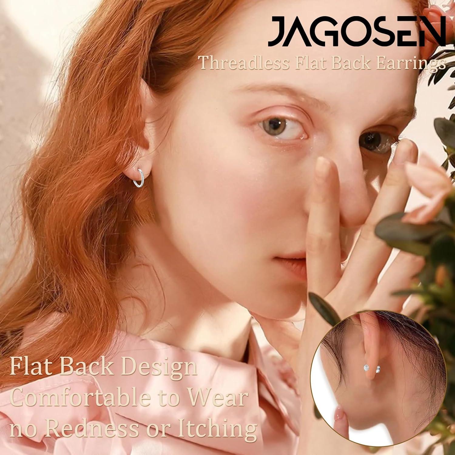 Pendientes de Acero Quirúrgico Hipoalergénicos JAGOSE 9 Pares