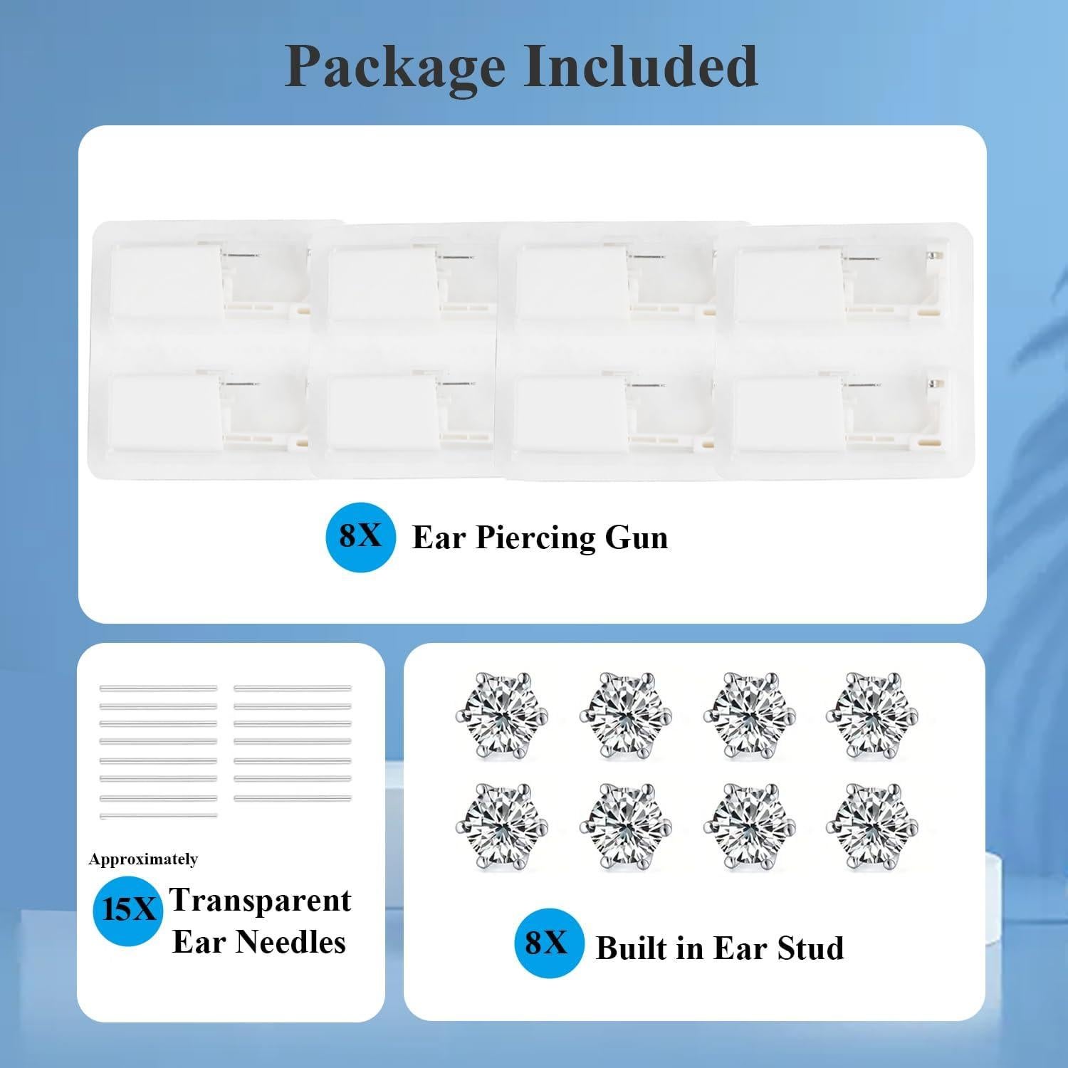 Kit de Perforación de Orejas Desechable Perfect Life 38 Pcs