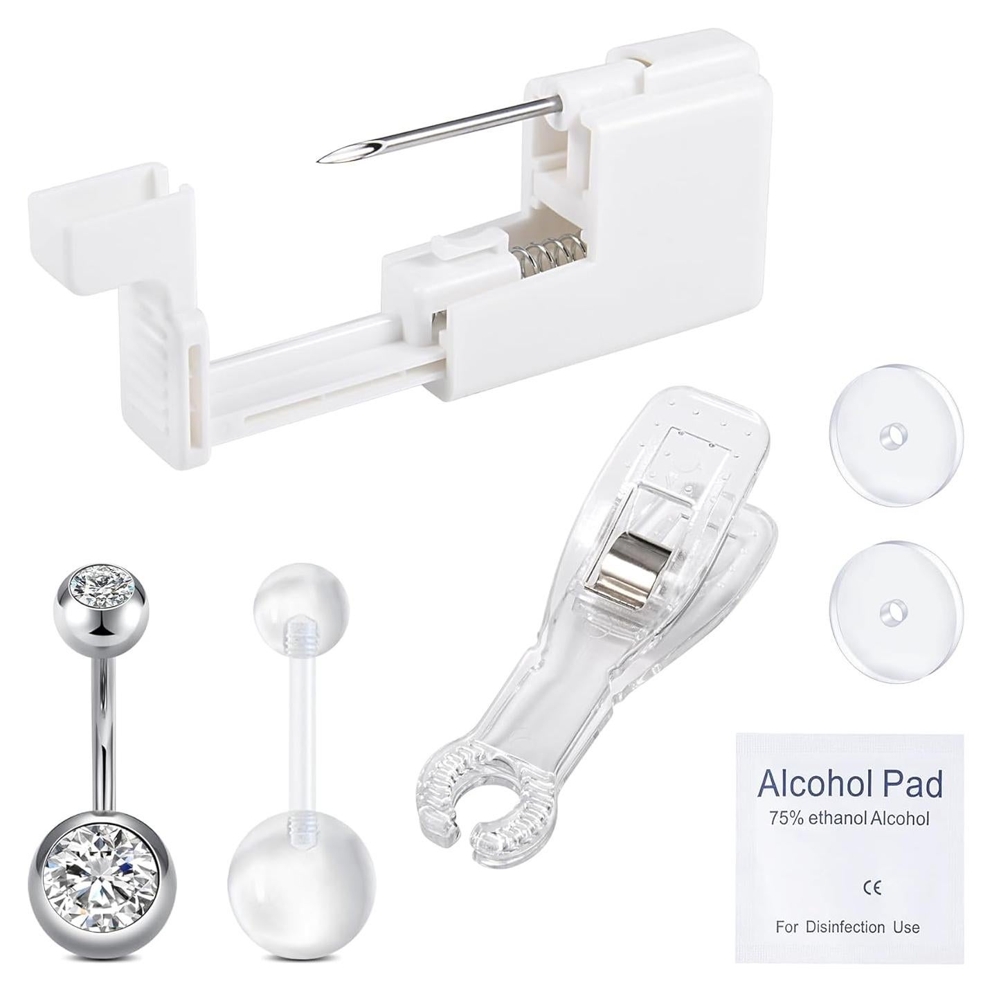 Kit de Perforación de Ombligo QWALIT - Pistola + Anillos