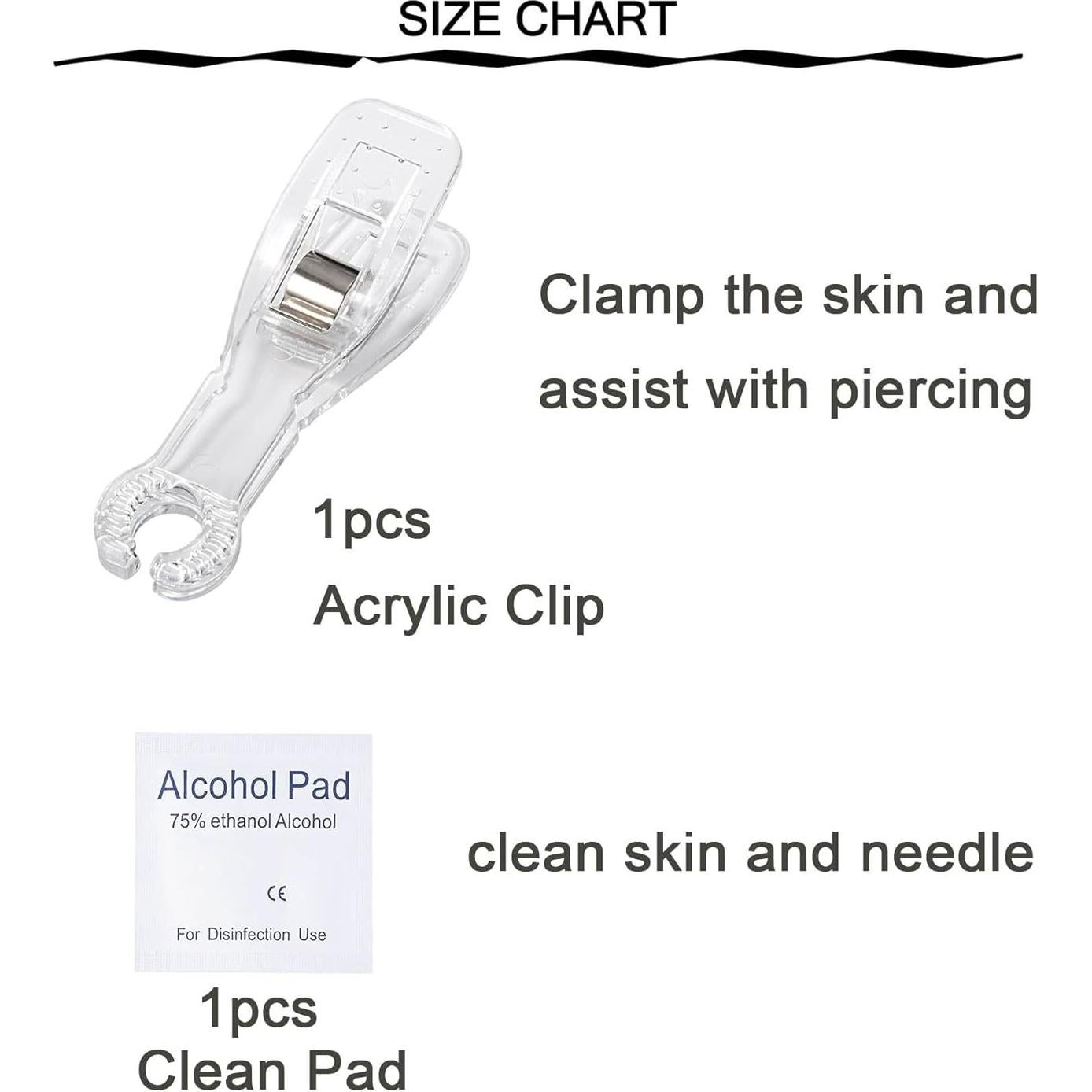 Kit de Perforación de Ombligo QWALIT - Pistola + Anillos