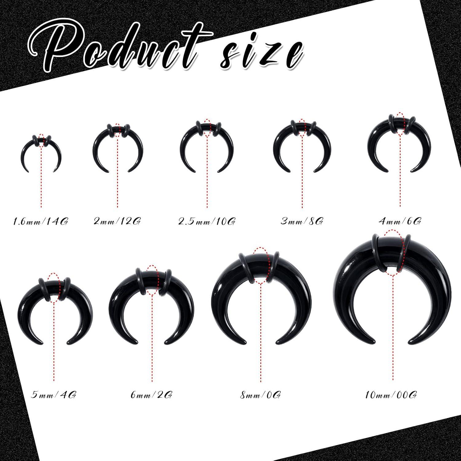 Kit de Estiramiento de Septum 18 Piezas 14G-00G Lianrunshangmao