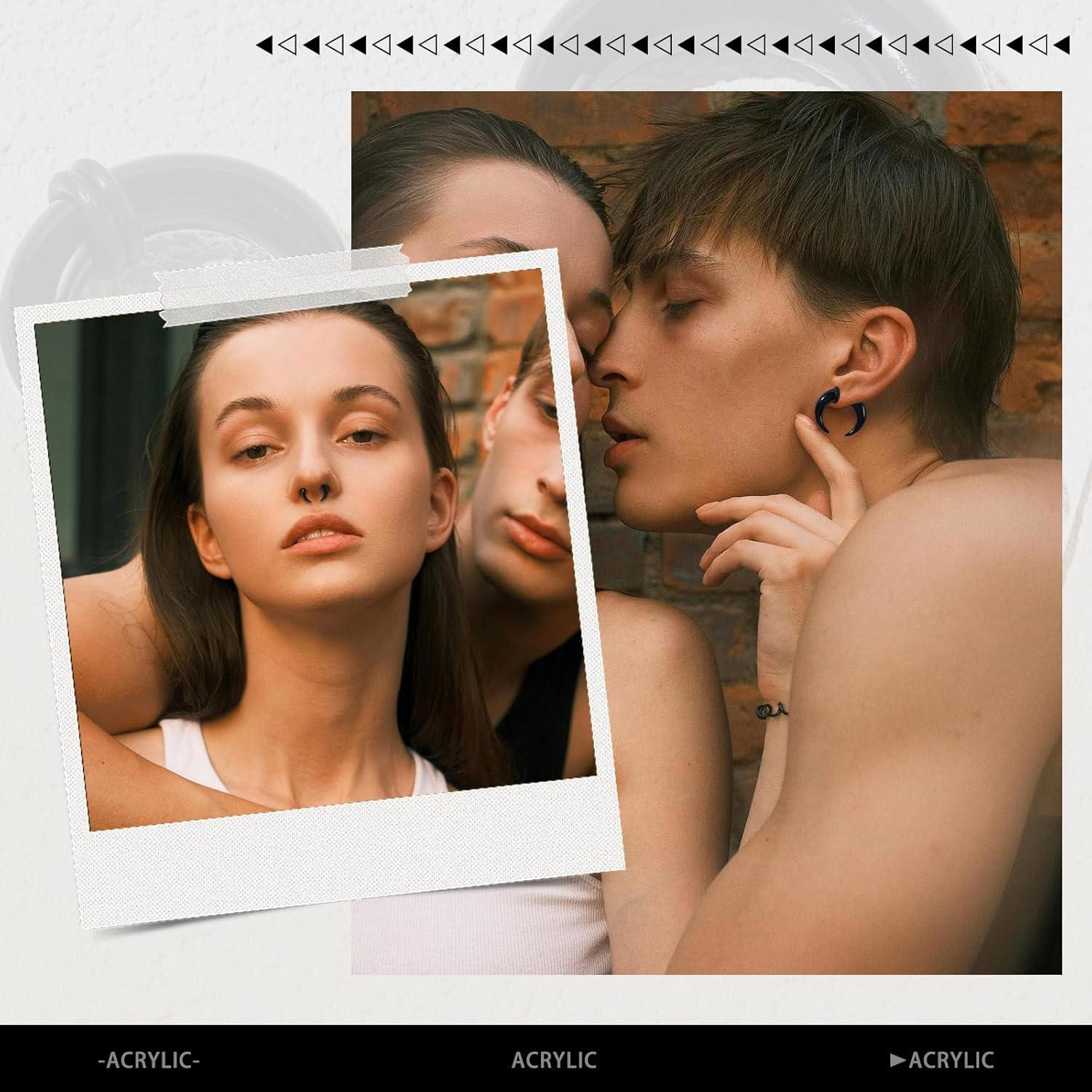 Kit de Estiramiento de Septum 18 Piezas 14G-00G Lianrunshangmao