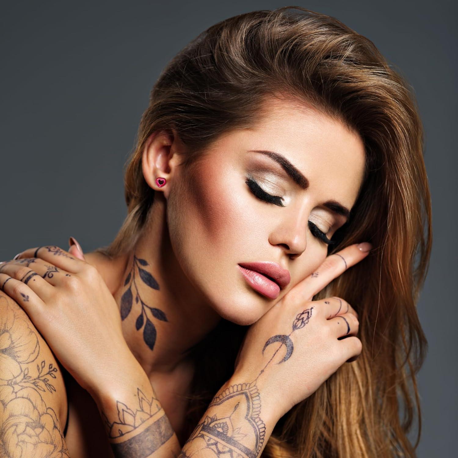 Kit de Estiramiento de Orejas Marsrut 48 Piezas Acrílico 14G-0000G