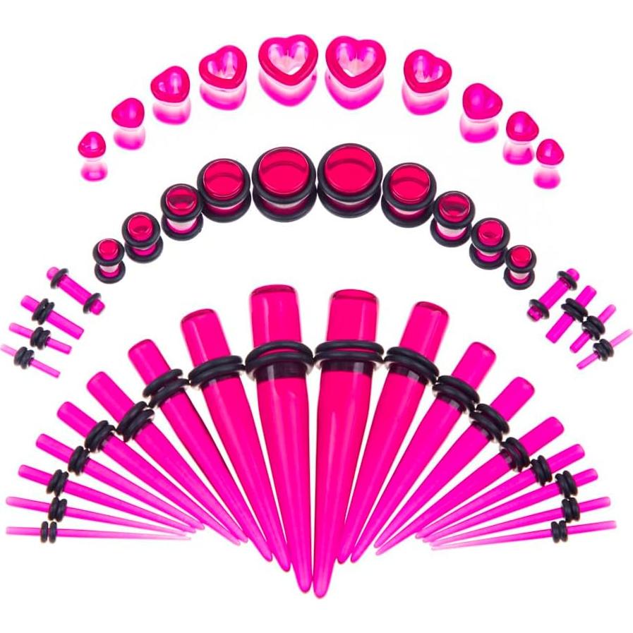 Kit de Estiramiento para Oídos 84 Piezas Acrílico 14G-00G