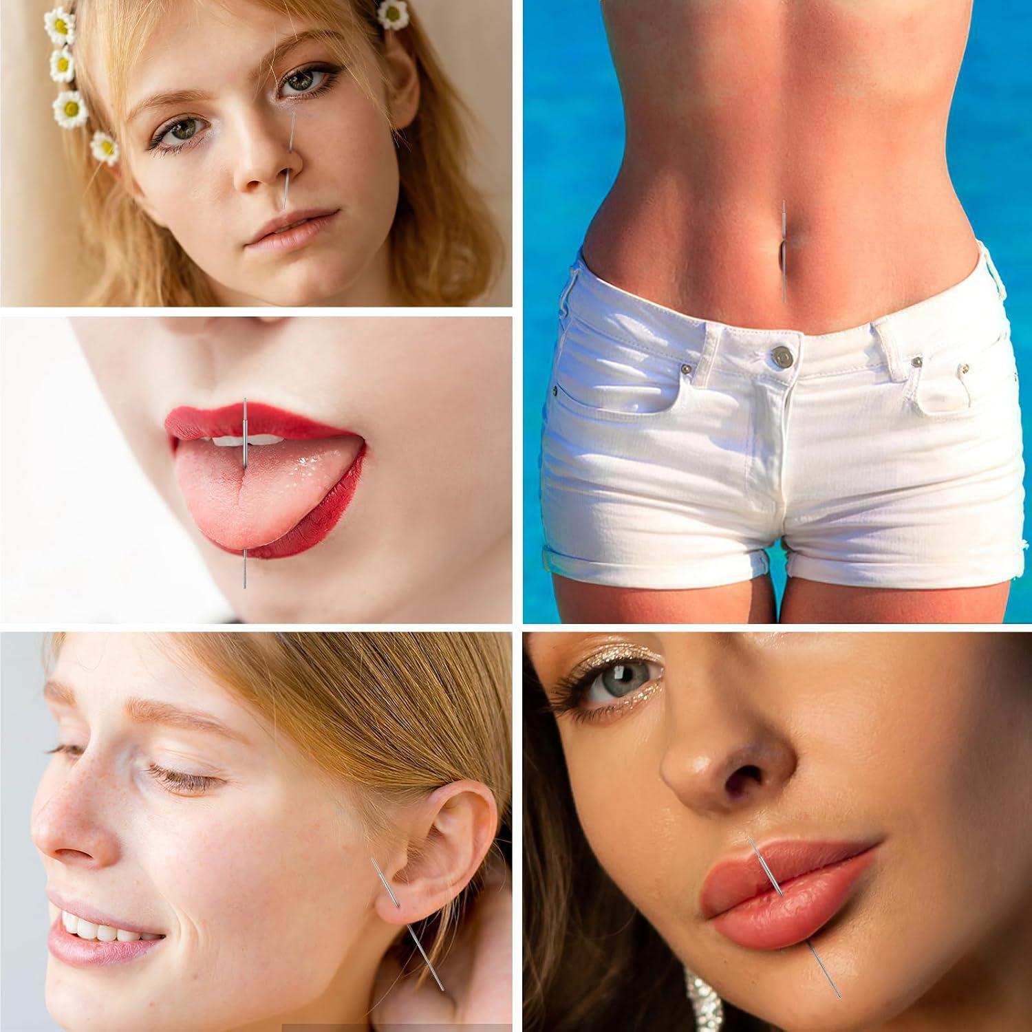 Kit de Herramientas de Inserción para Piercing Yolev 6 Pcs 20G