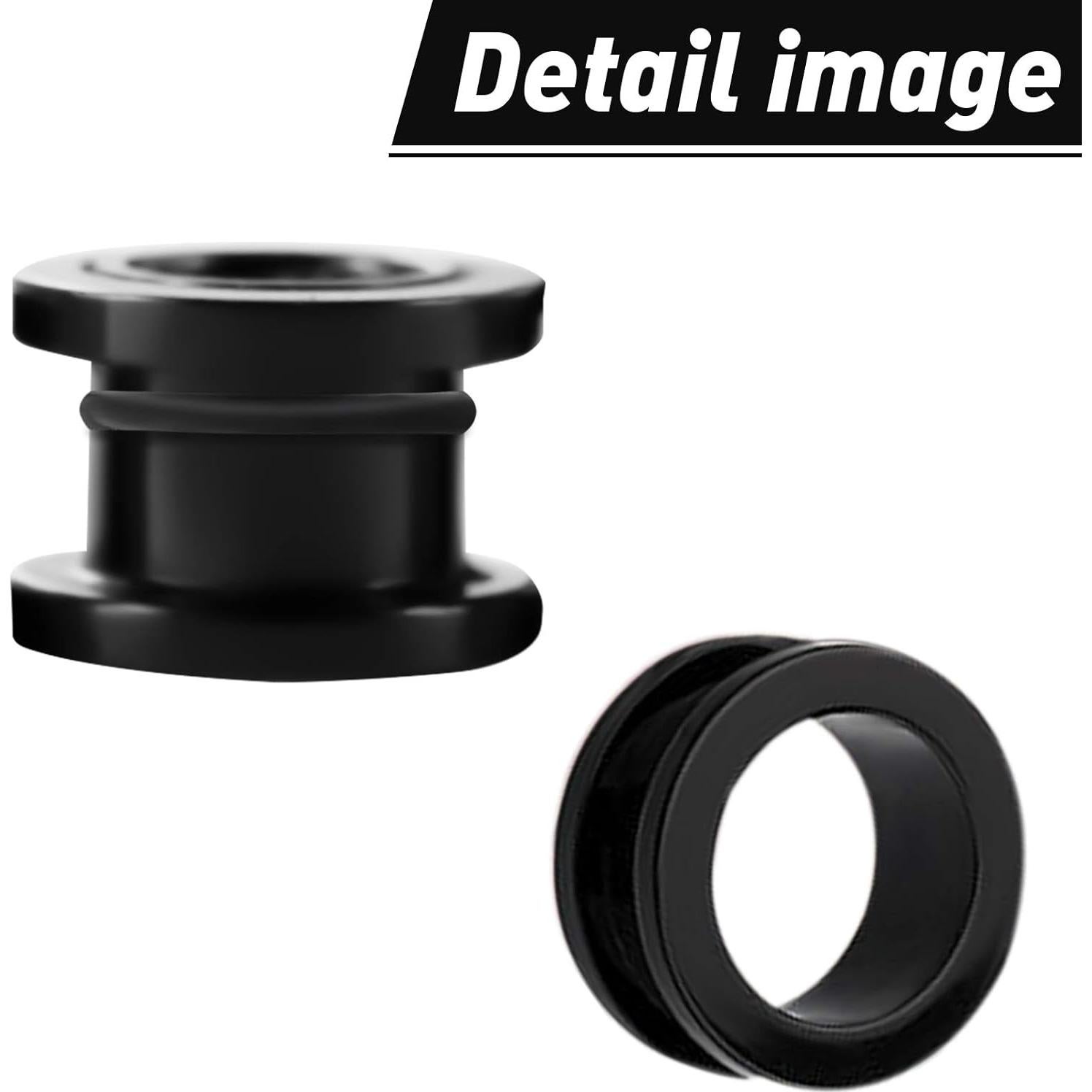 Kit 100 Anillos de Silicona para Piercings Zonon 00G a 14G