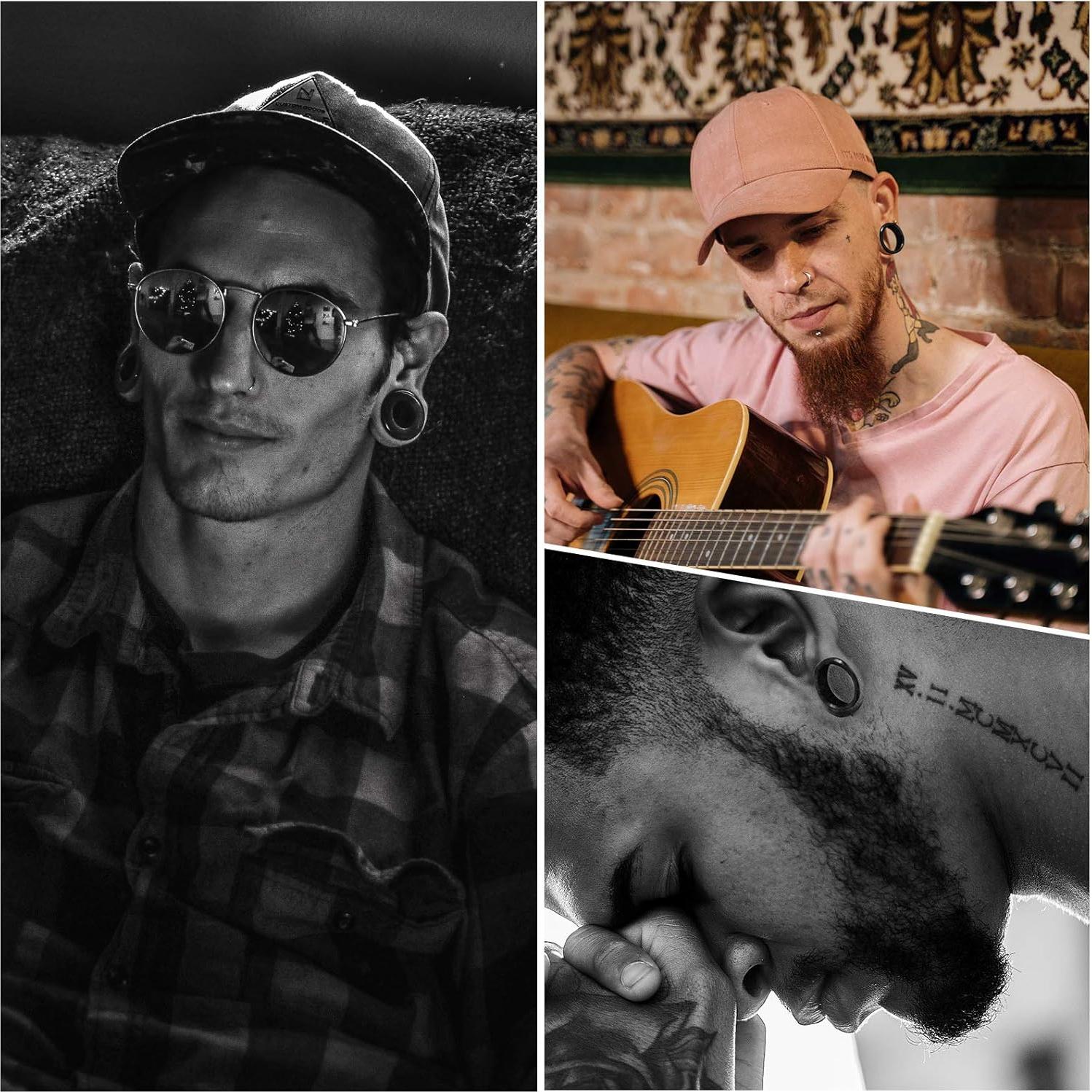 Kit 100 Anillos de Silicona para Piercings Zonon 00G a 14G