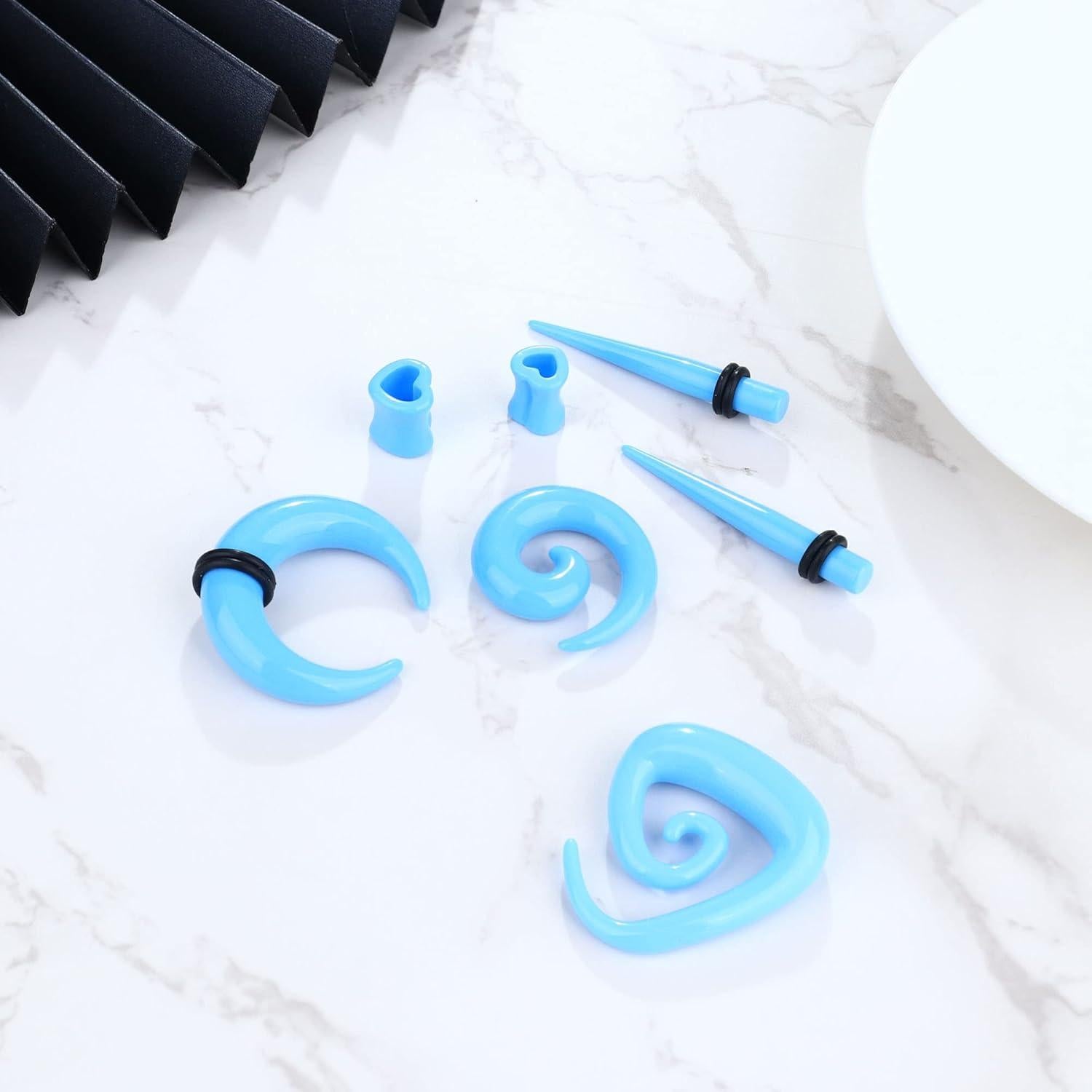 Kit de Estiramiento de Orejas 102 Piezas Ubjuliwa 14G-00G