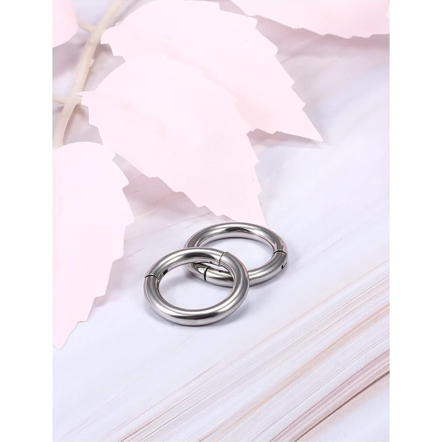 Anillos Septum Articulados Clicker Yaalozei Acero Quirúrgico 10G