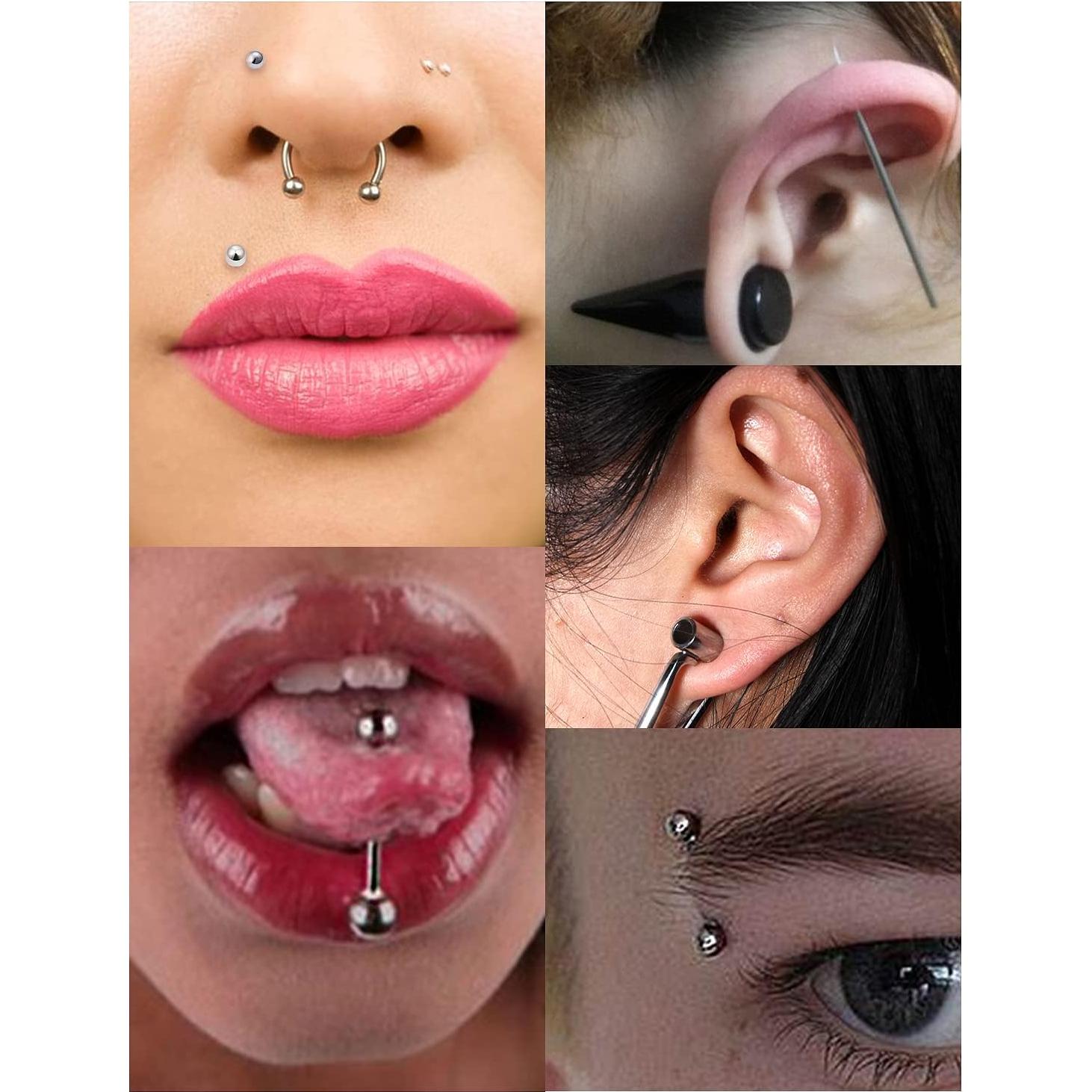 Kit de Herramientas de Piercing Vsnnsns - Acero Quirúrgico 316L