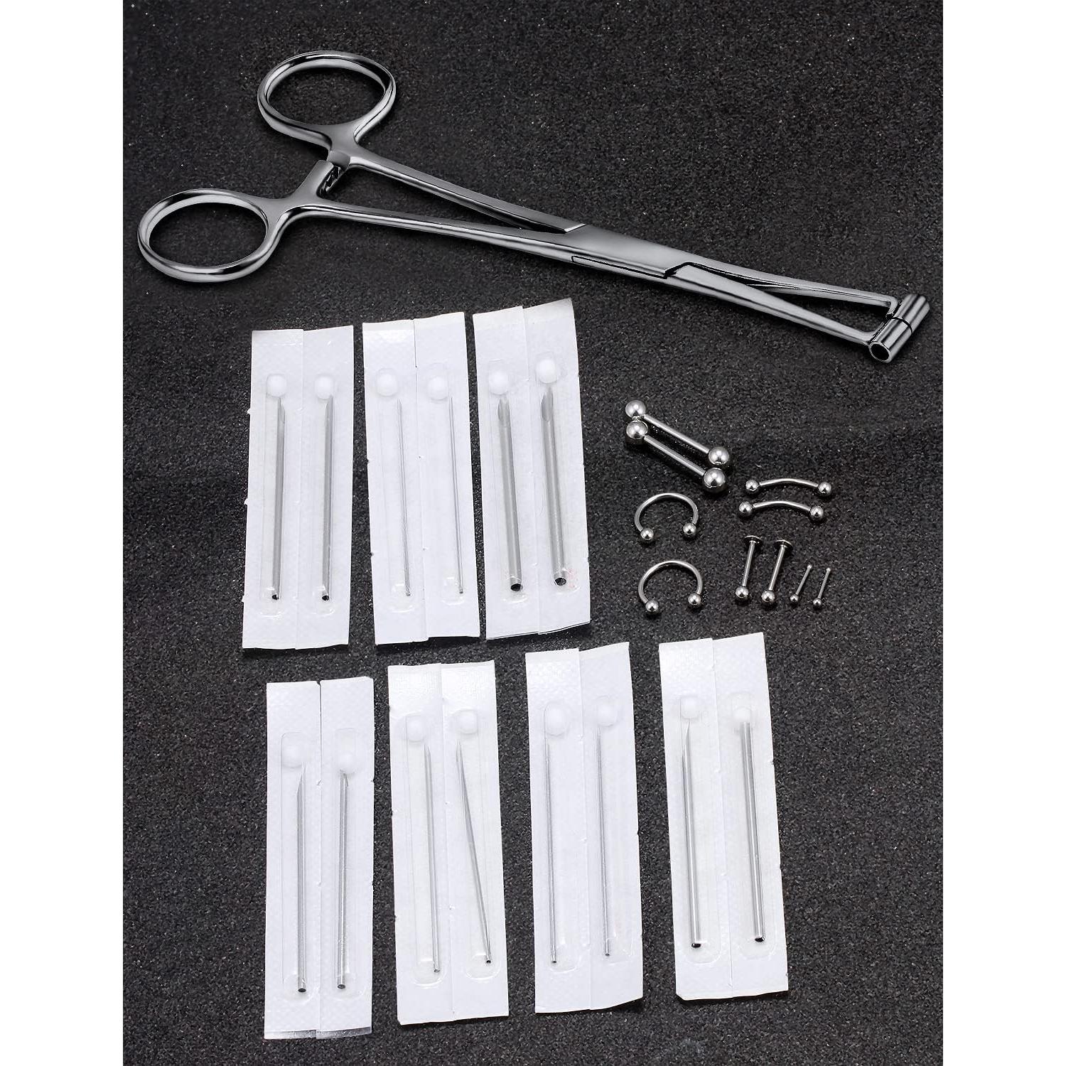 Kit de Herramientas de Piercing Vsnnsns - Acero Quirúrgico 316L