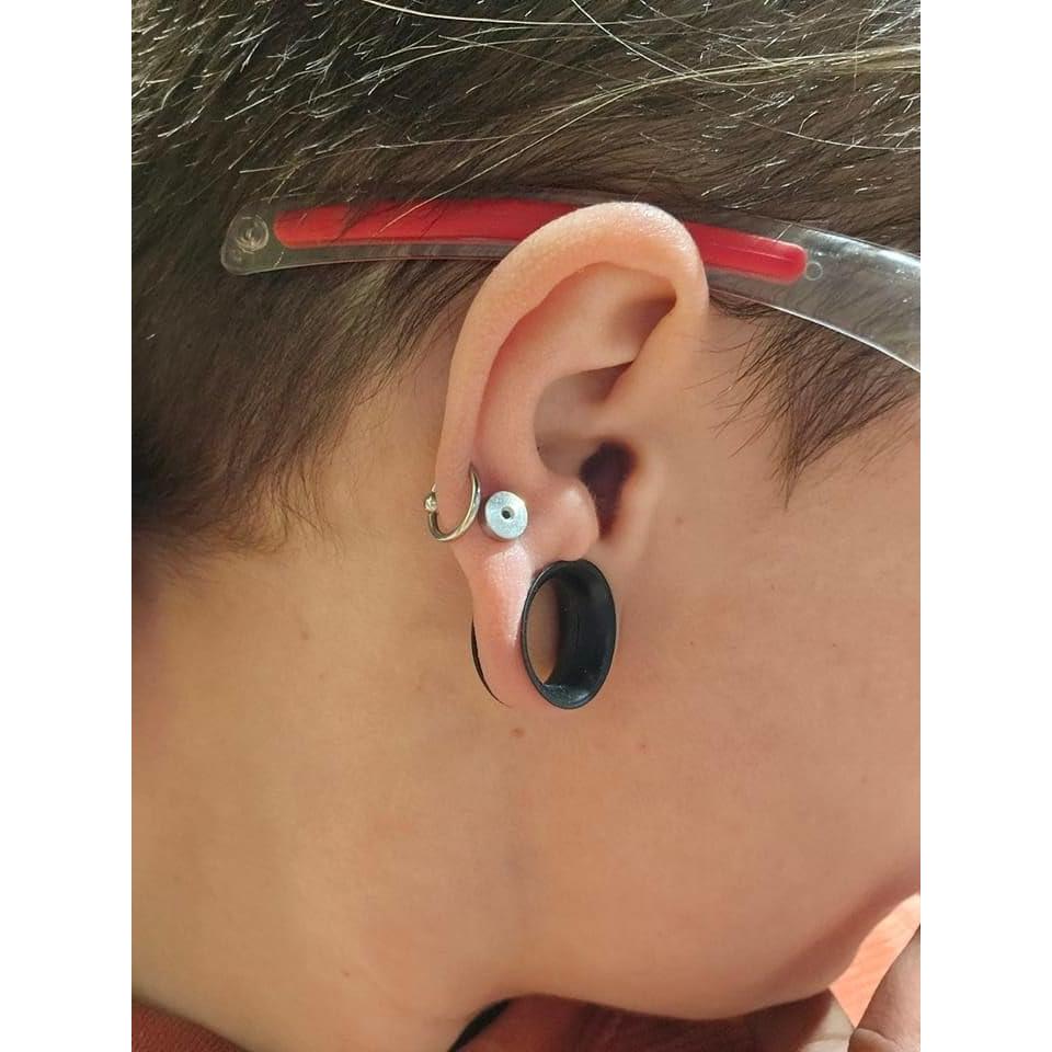 Kit de Estiramiento de Oreja 24 Piezas Acrílico y Acero 10-20mm