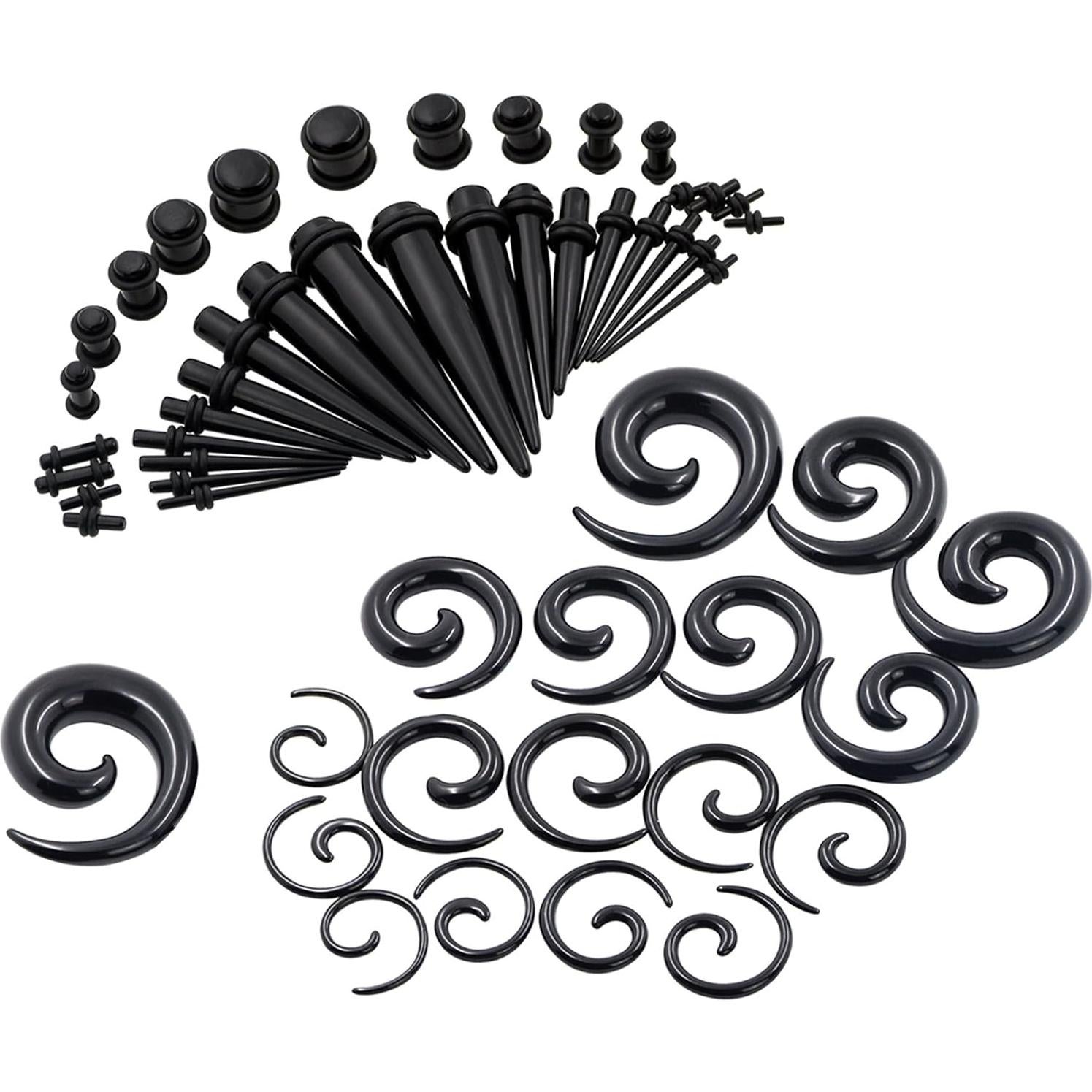 Kit de Estiramiento de Orejas Oyaface 54 Piezas 14G-00G Acrílico