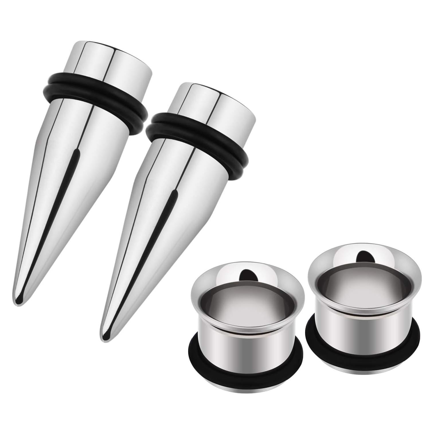 Kit de Tapones para Orejas Awinrel 9mm Acero Inoxidable 4 Piezas