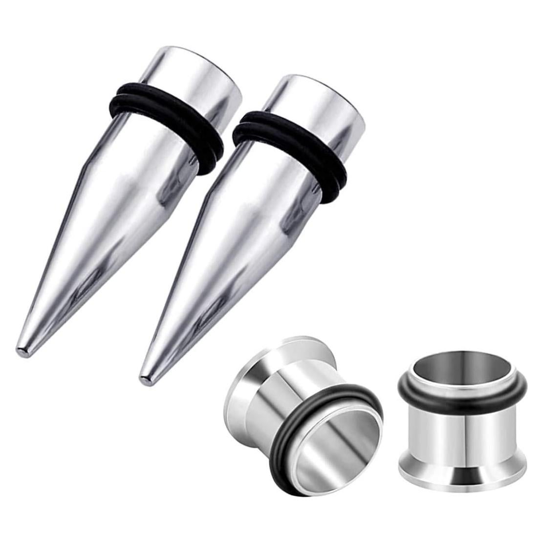 Kit de Estiramiento de Orejas HEKEUOR 11mm Acero Inoxidable