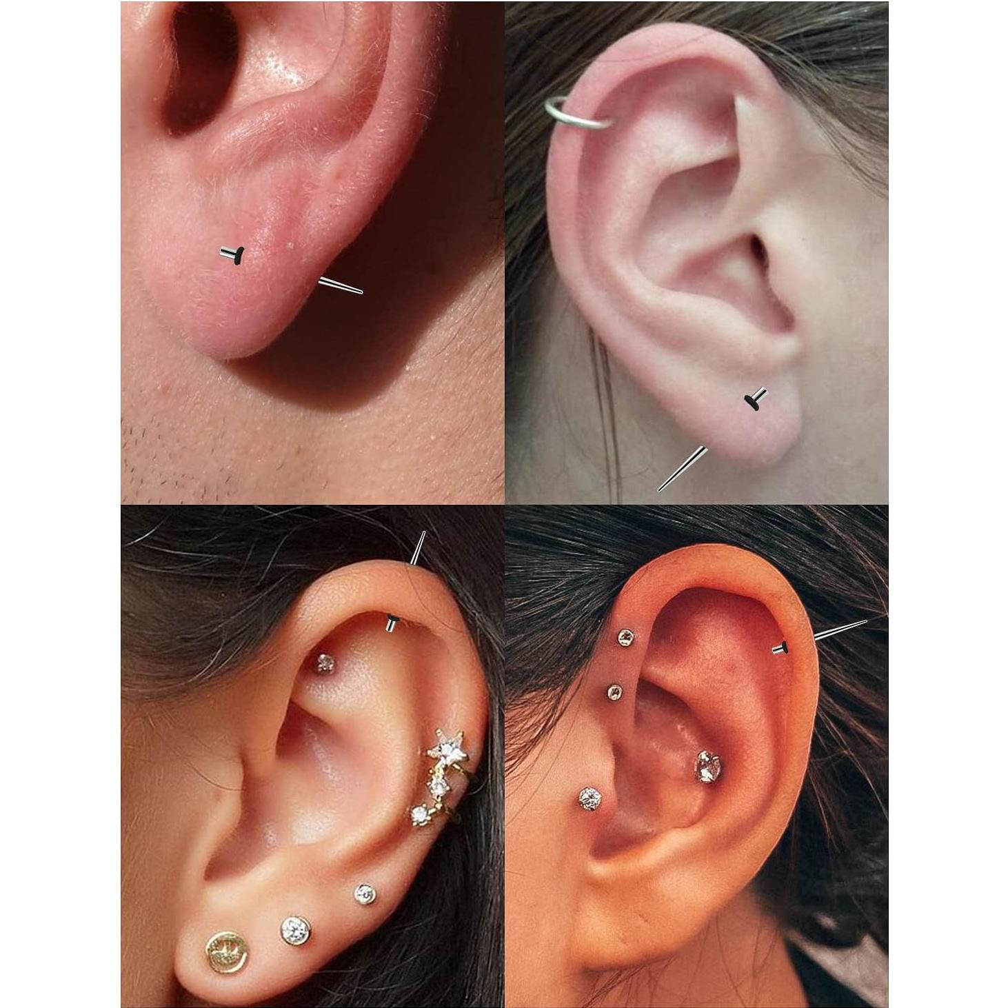 Kit de Estiramiento de Tapones para Oídos Vsnnsns 10G 316L