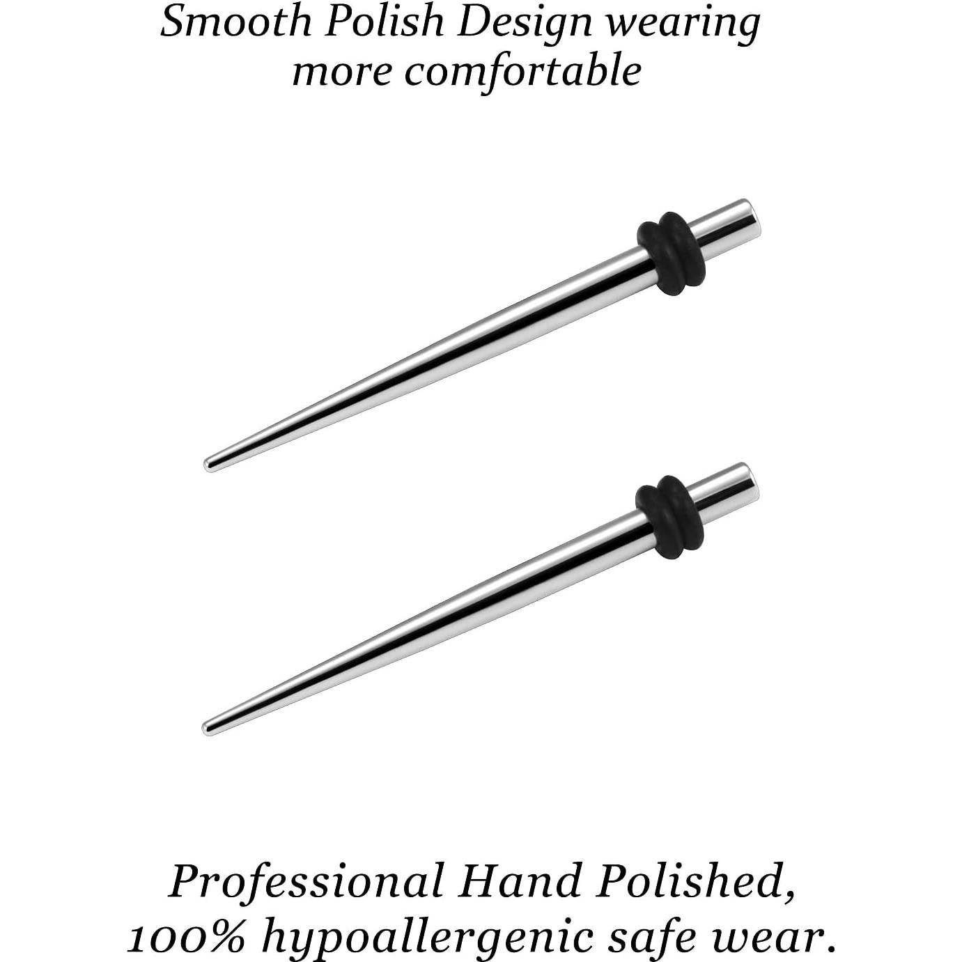 Kit de Estiramiento de Tapones para Oídos Vsnnsns 10G 316L