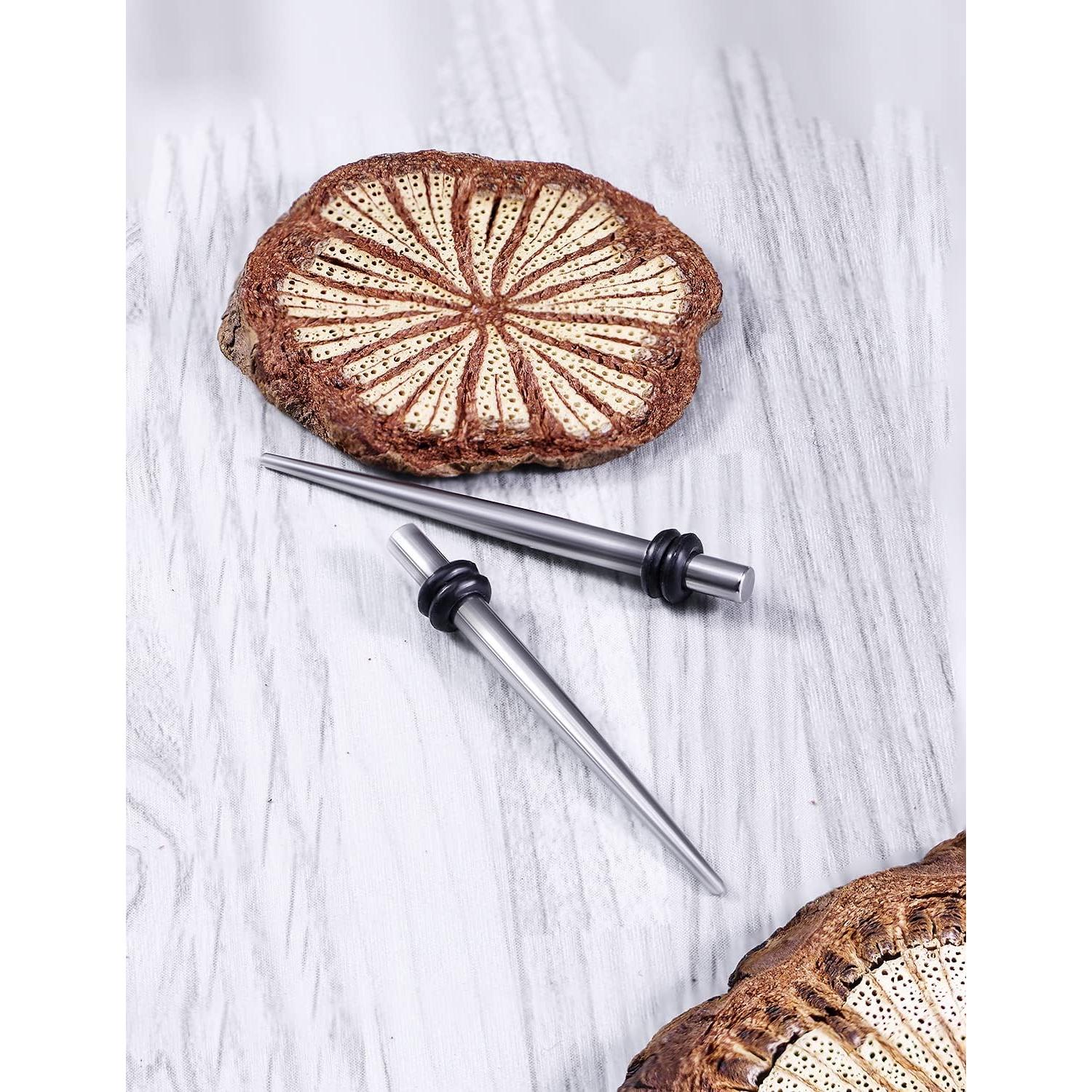 Kit de Estiramiento de Tapones para Oídos Vsnnsns 10G 316L