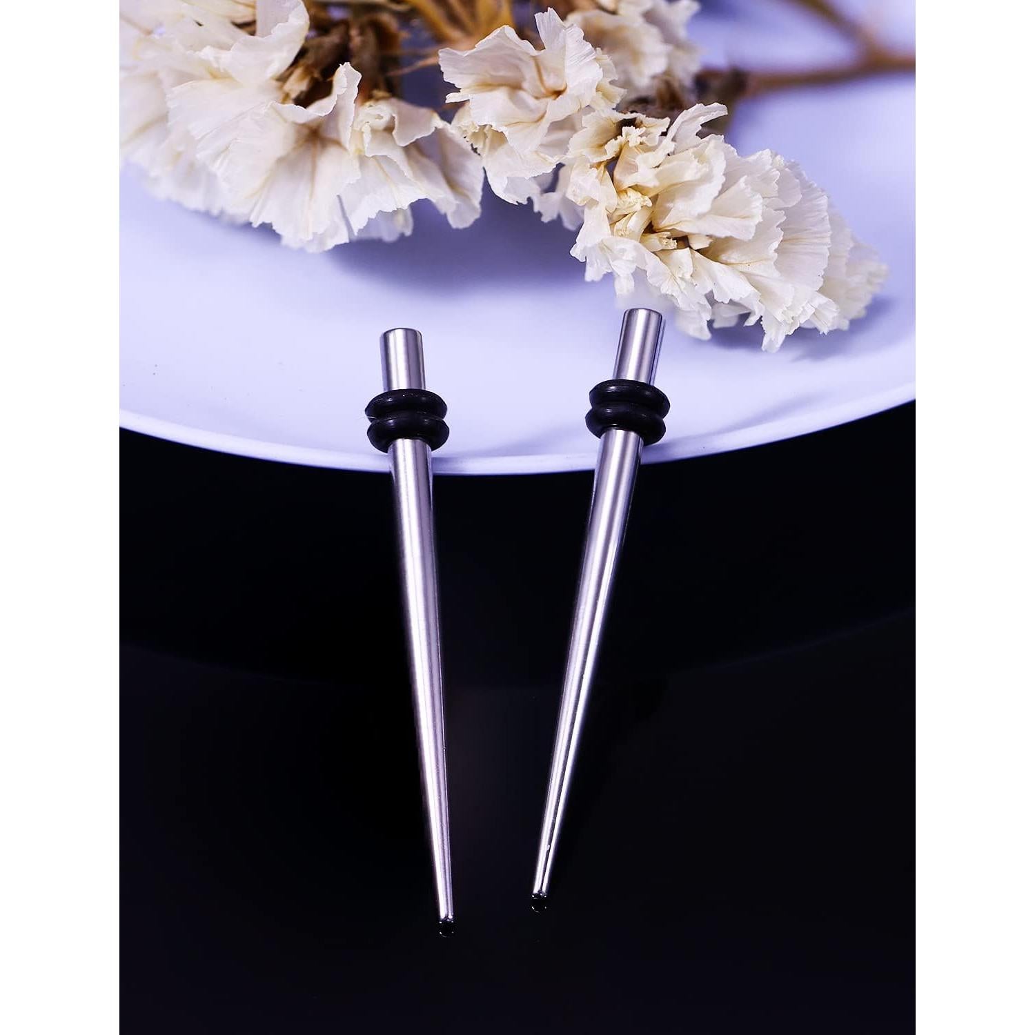 Kit de Estiramiento de Tapones para Oídos Vsnnsns 10G 316L