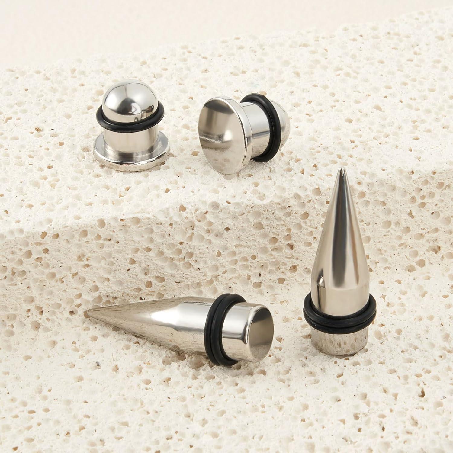 Kit de Estiramiento de Orejas Longbeauty 36pcs Acero Inoxidable