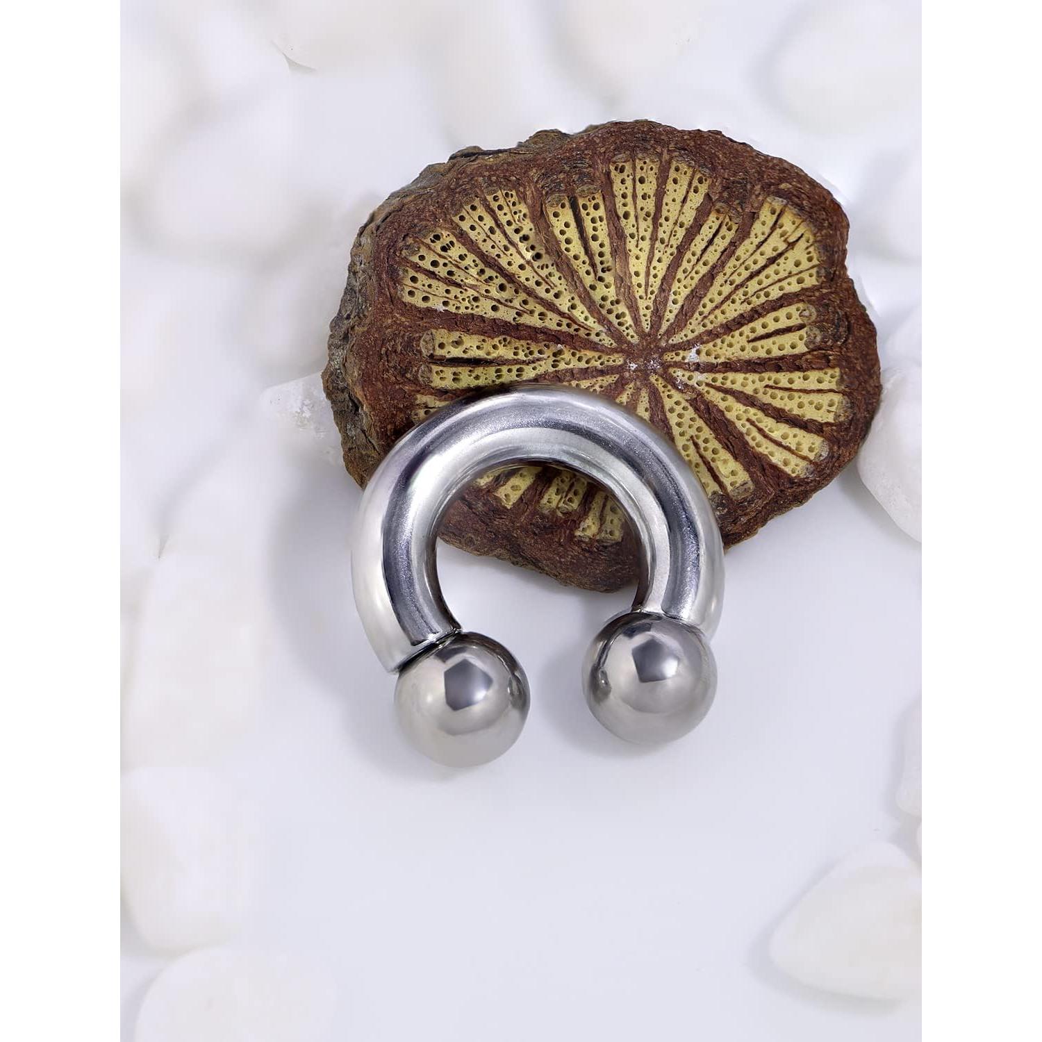 Anillo de Septum Grande Yaalozei 8G Acero Quirúrgico 14mm