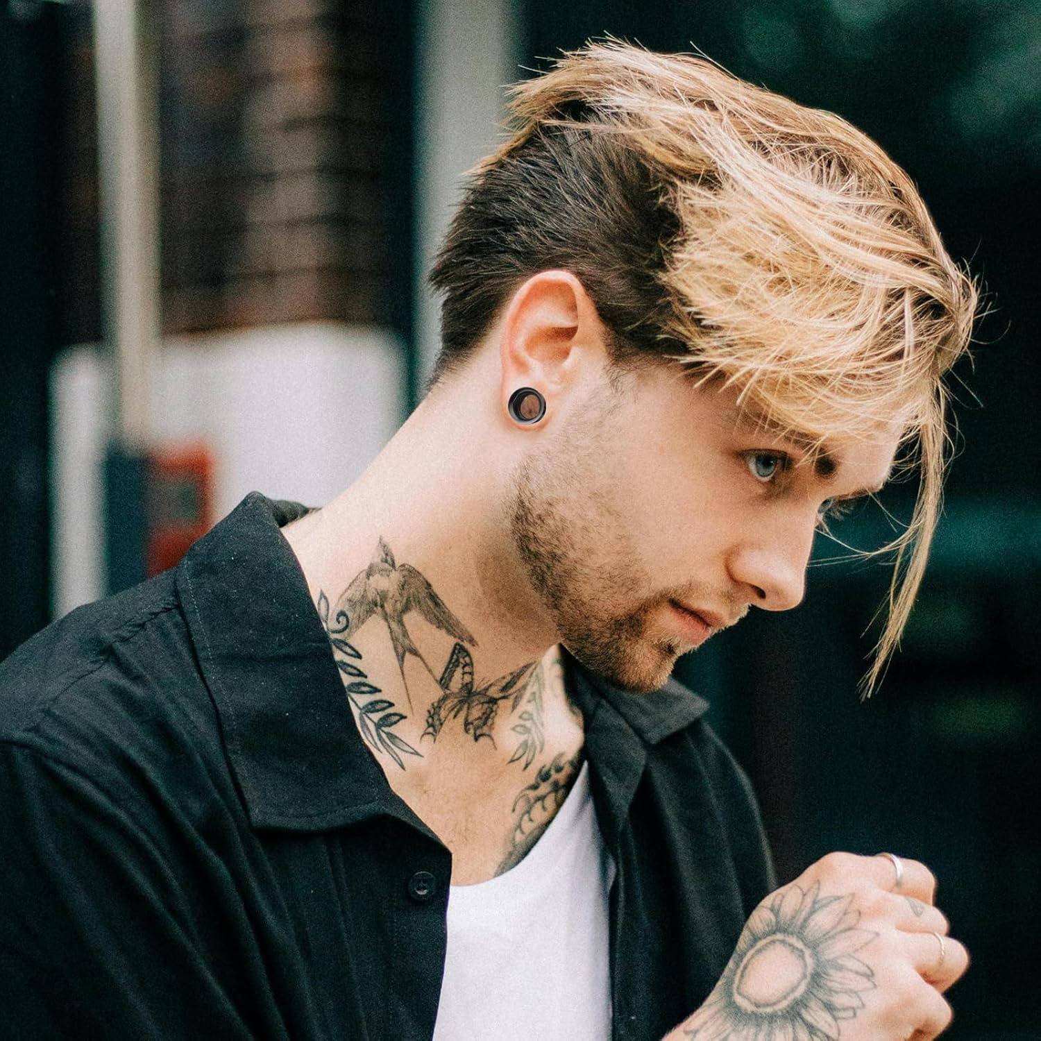 Kit de Estiramiento de Orejas 44 Piezas Acero Inoxidable 1.6-12mm