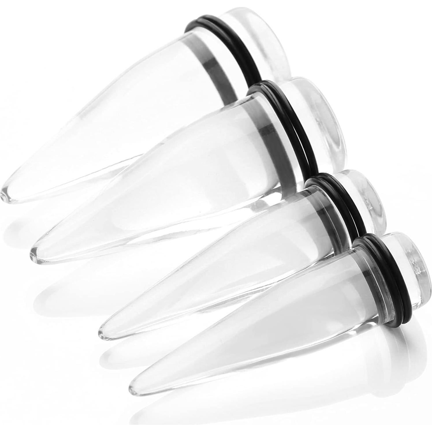 Kit de Estiramiento de Orejas Awinrel 4 Piezas 15mm Acero Inoxidable