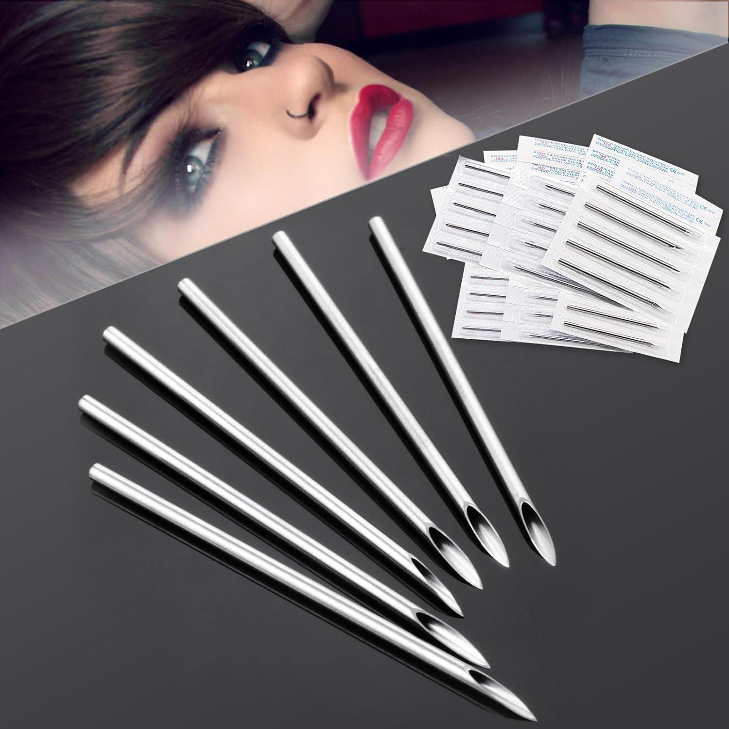 Kit de Piercing Estéril 100pcs Anghie 12G 14G 16G 18G 20G