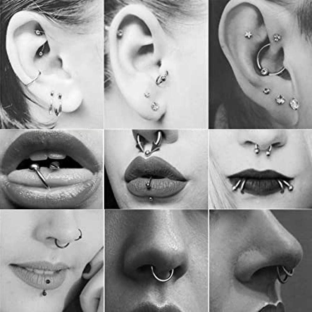 Kit de Piercing Estéril 100pcs Anghie 12G 14G 16G 18G 20G