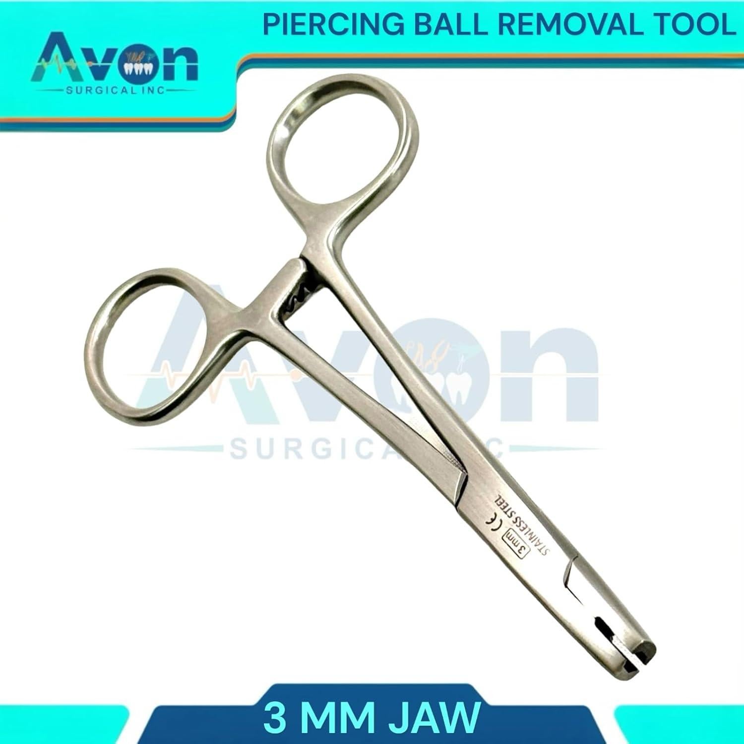 Pinzas Hemostáticas WSI para Piercings - Acero Inoxidable 3-5mm