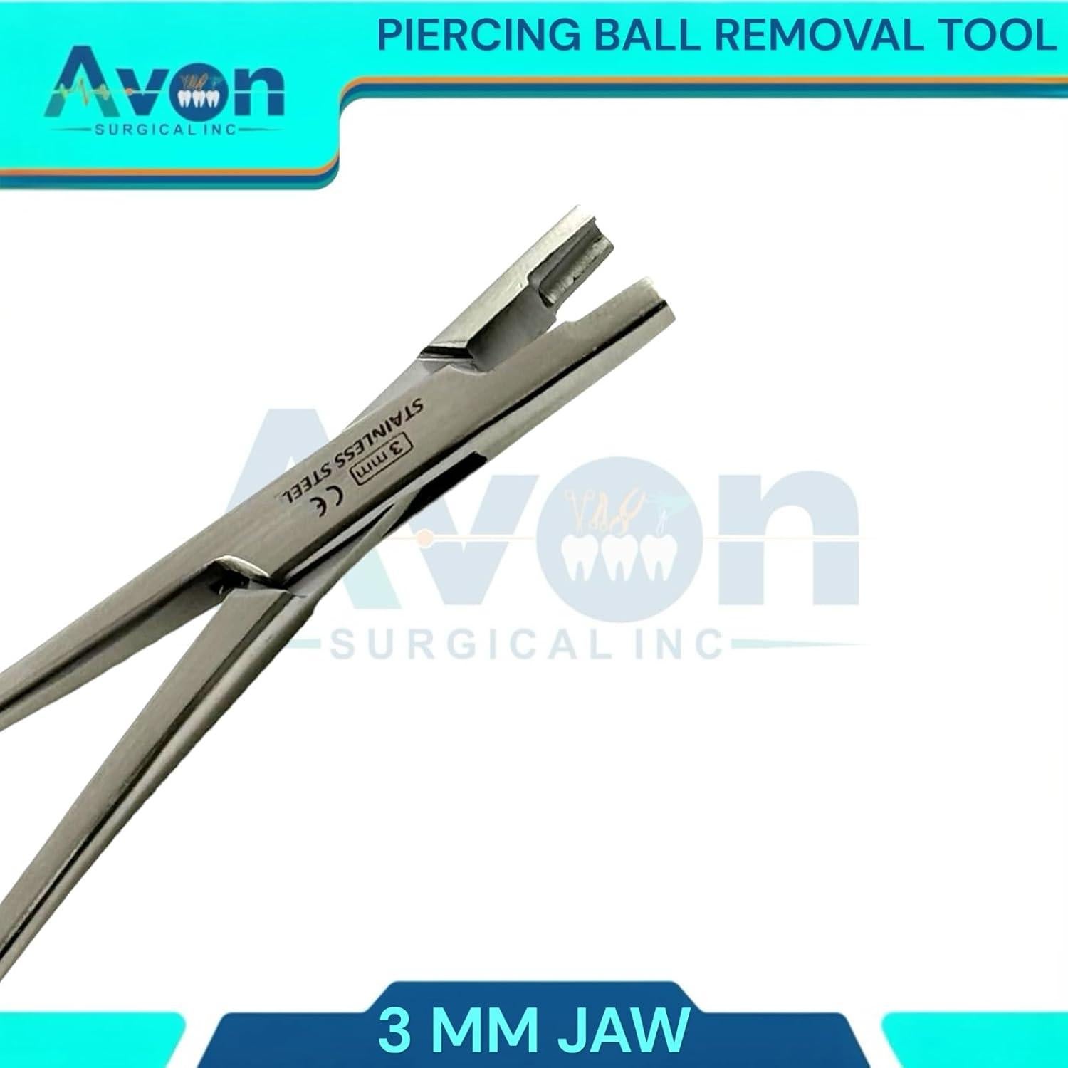 Pinzas Hemostáticas WSI para Piercings - Acero Inoxidable 3-5mm