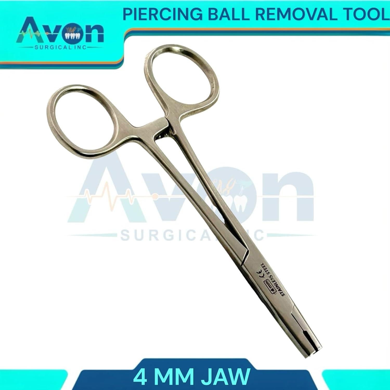 Pinzas Hemostáticas WSI para Piercings - Acero Inoxidable 3-5mm