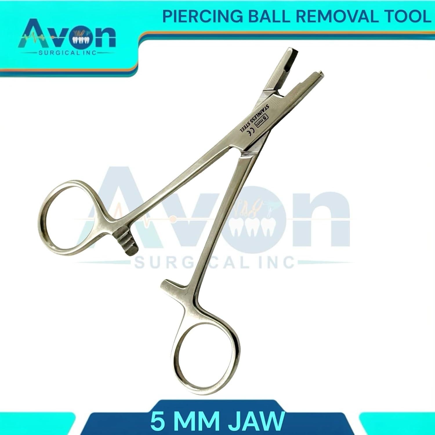 Pinzas Hemostáticas WSI para Piercings - Acero Inoxidable 3-5mm