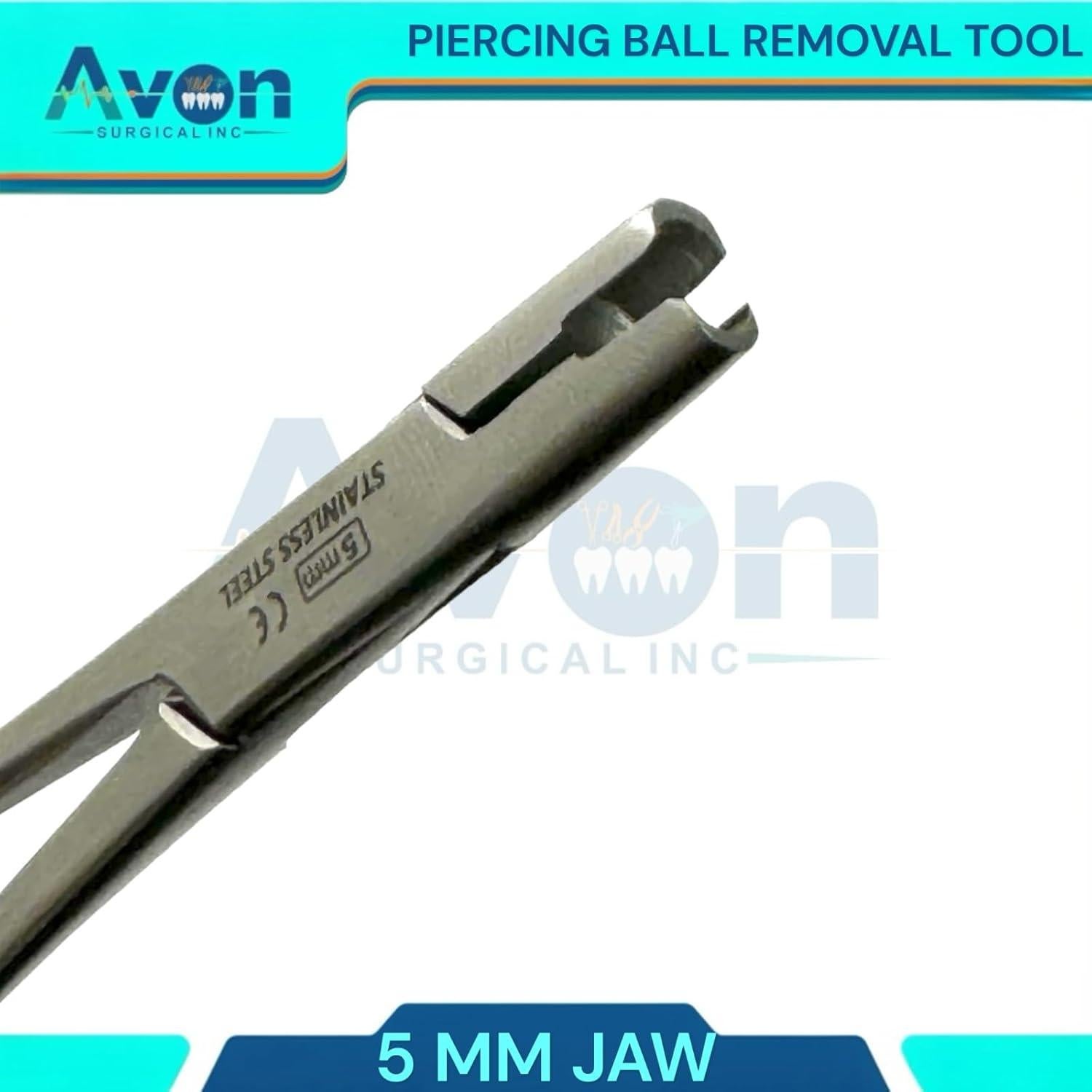 Pinzas Hemostáticas WSI para Piercings - Acero Inoxidable 3-5mm