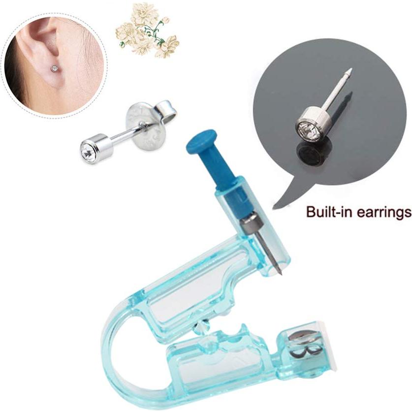 Kit de perforación de orejas Refesta 8 Pcs con aretes y herramienta