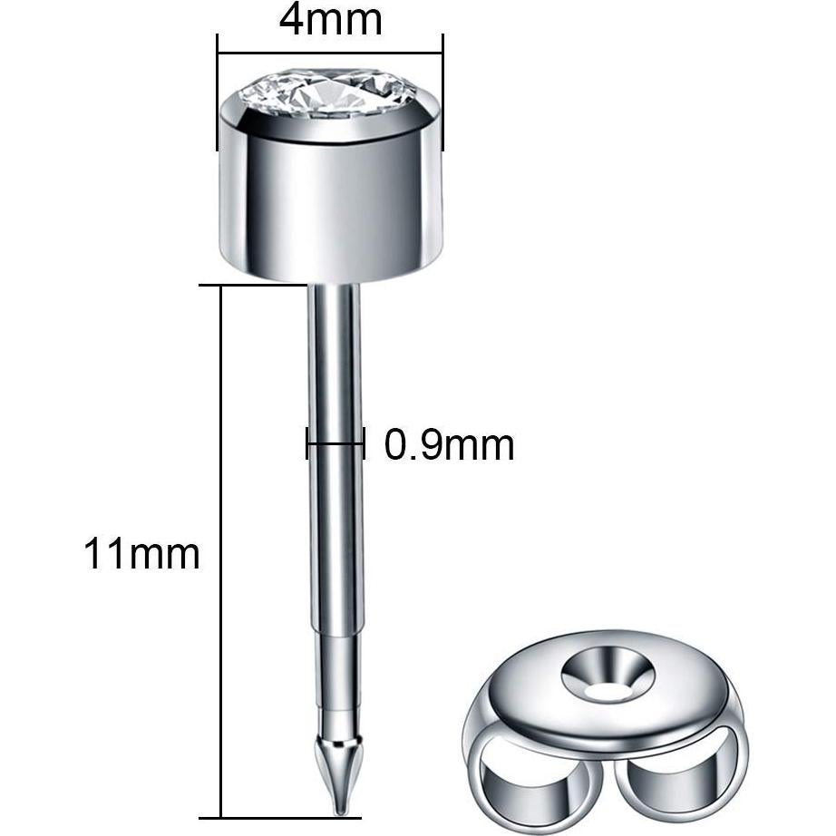 Kit de perforación de orejas Refesta 8 Pcs con aretes y herramienta