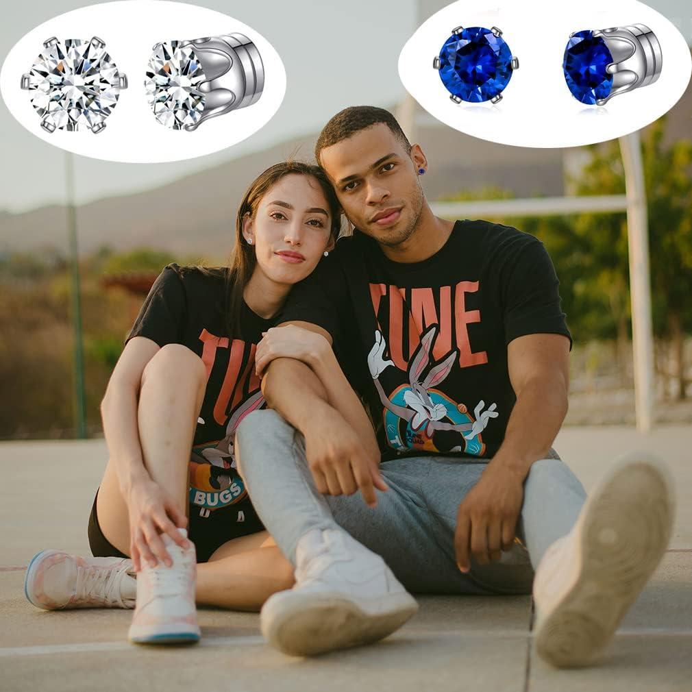 Pendientes Magnéticos Clip Spiritlele 12 Pares Zirconia 6mm