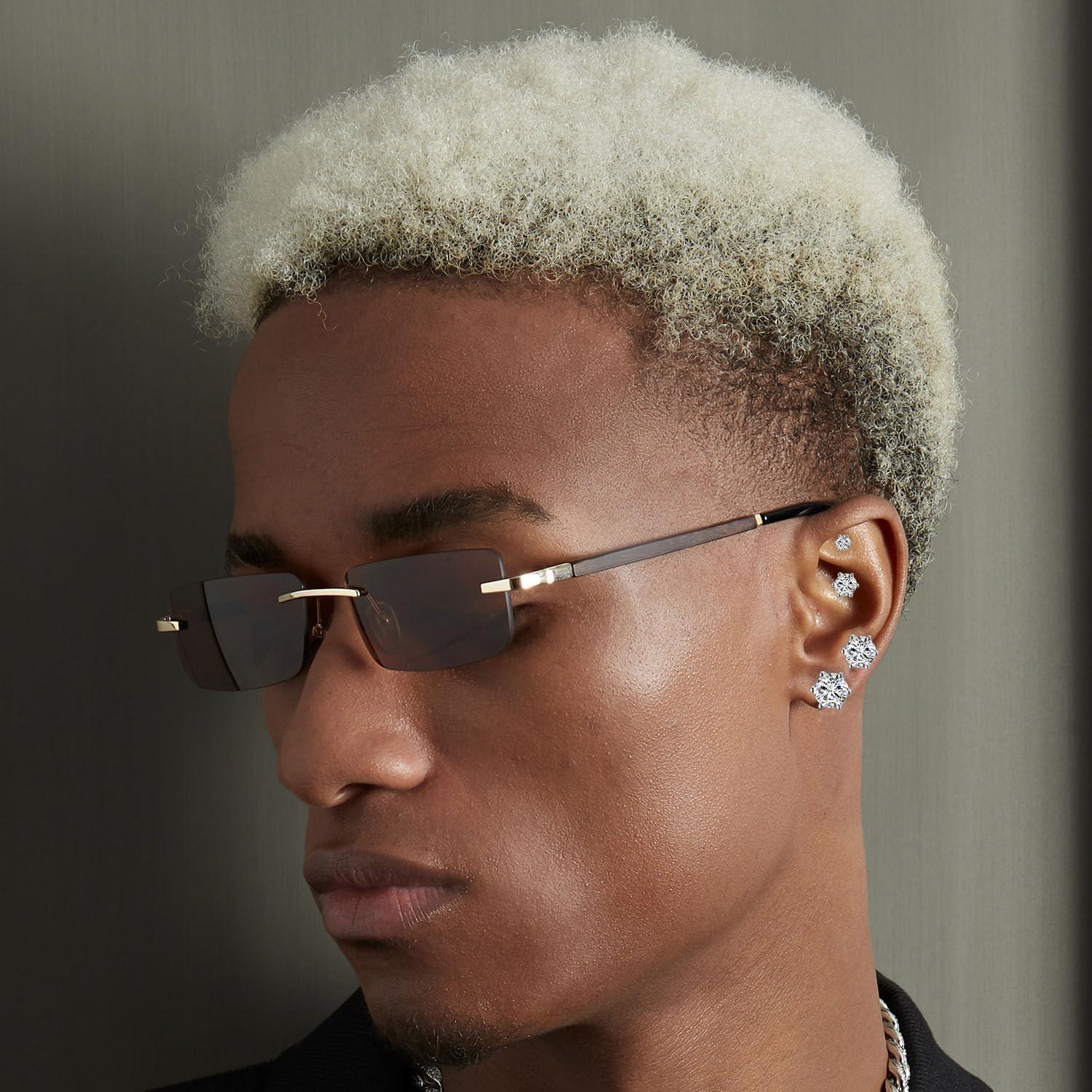 Pendientes Magnéticos de Acero Inoxidable Airokiy CZ Clip On