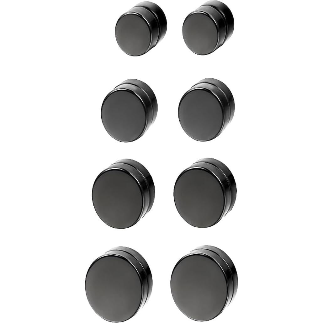 Aretes Magnéticos de Acero Inoxidable Fashionsupermarket 8 Piezas
