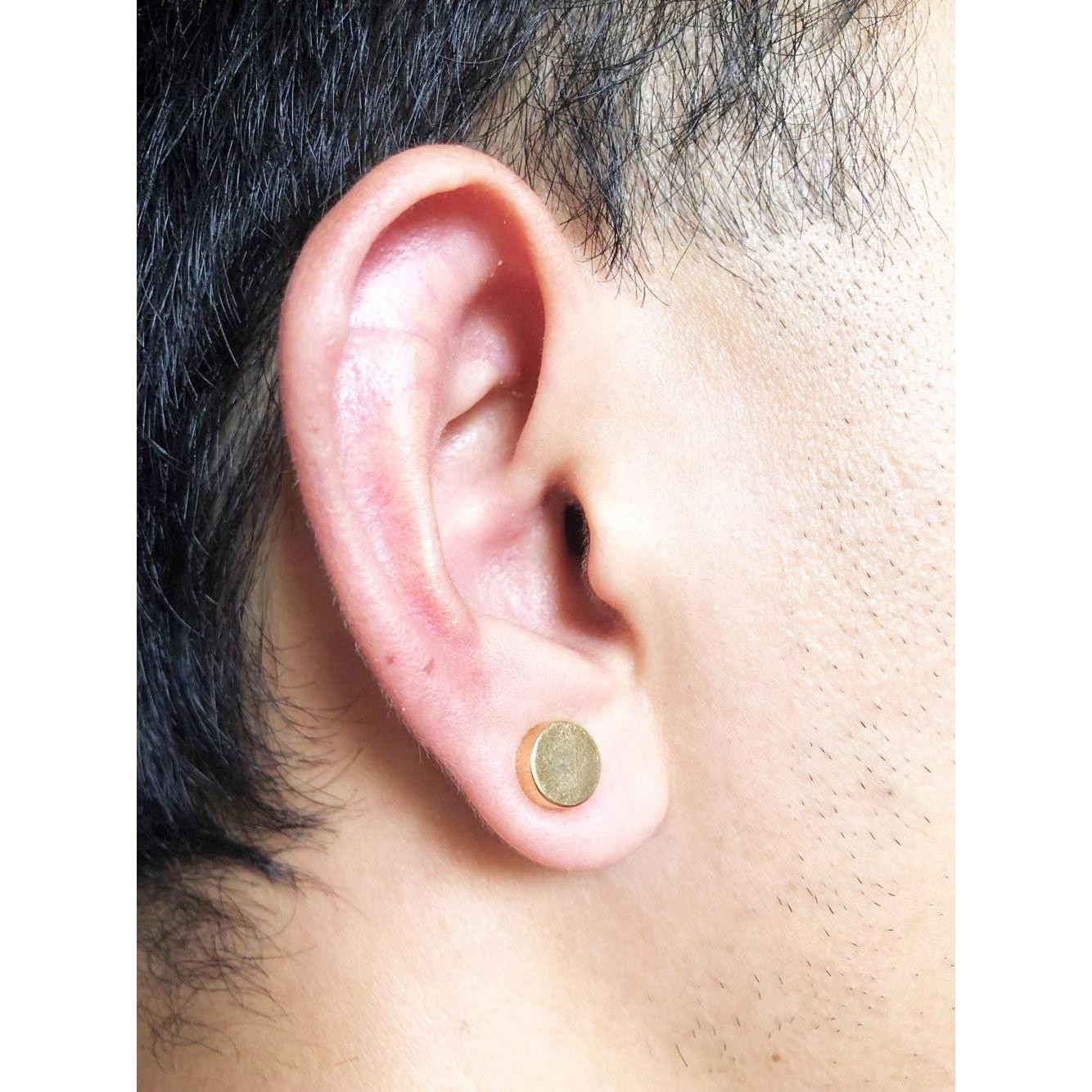 Pendientes de Imán de Acero Inoxidable Hipoalergénicos 10mm