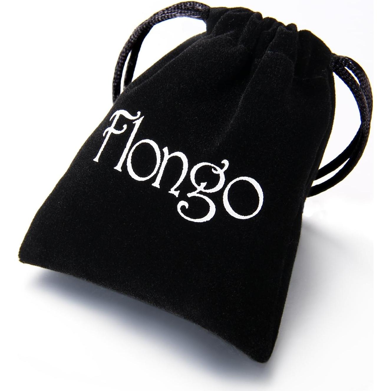 Pendientes de Clip Falsos Flongo Unisex 8PCS Acero Inoxidable 6-12mm