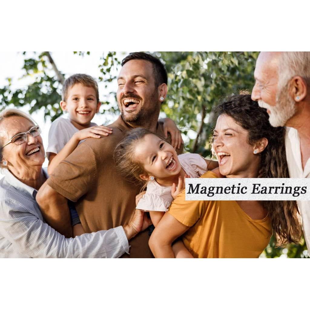 Pendientes Magnéticos Spiritlele 12 Pares Clip Acero Inoxidable