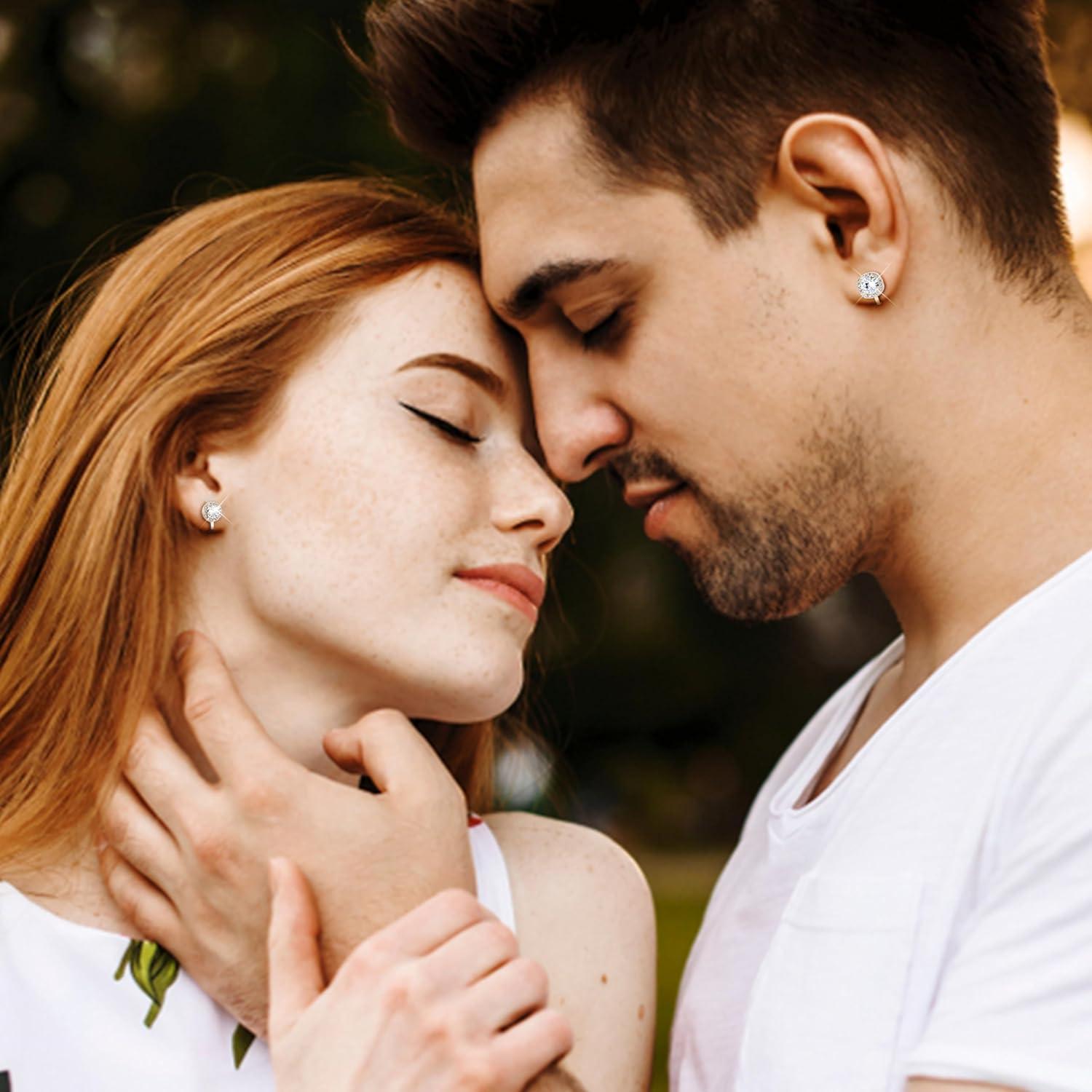 Pendientes de Clip Thunaraz Plata con Circonita Cubica - Hipoalergénicos