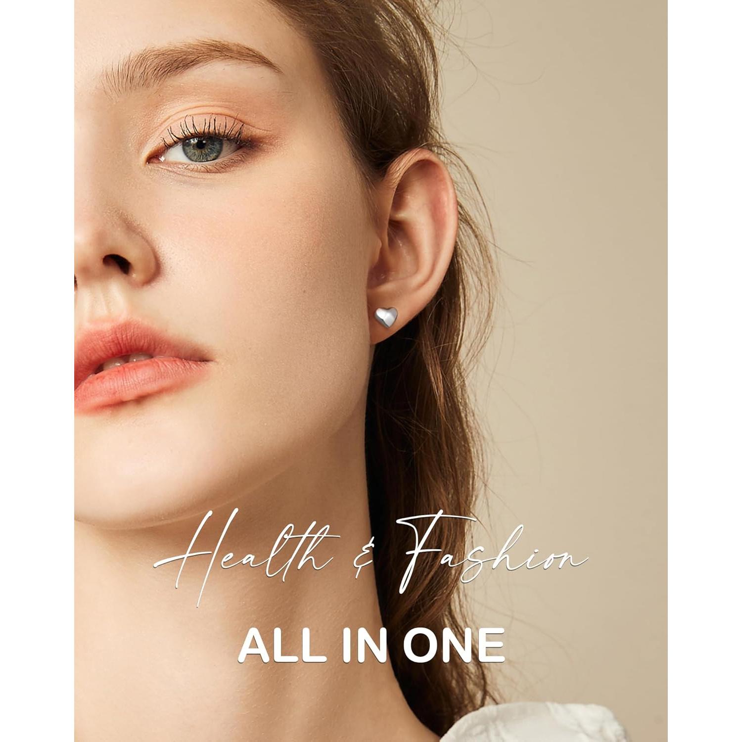 Pendientes Magnéticos Feraco para Mujeres - Acupresión y Drenaje Linfático