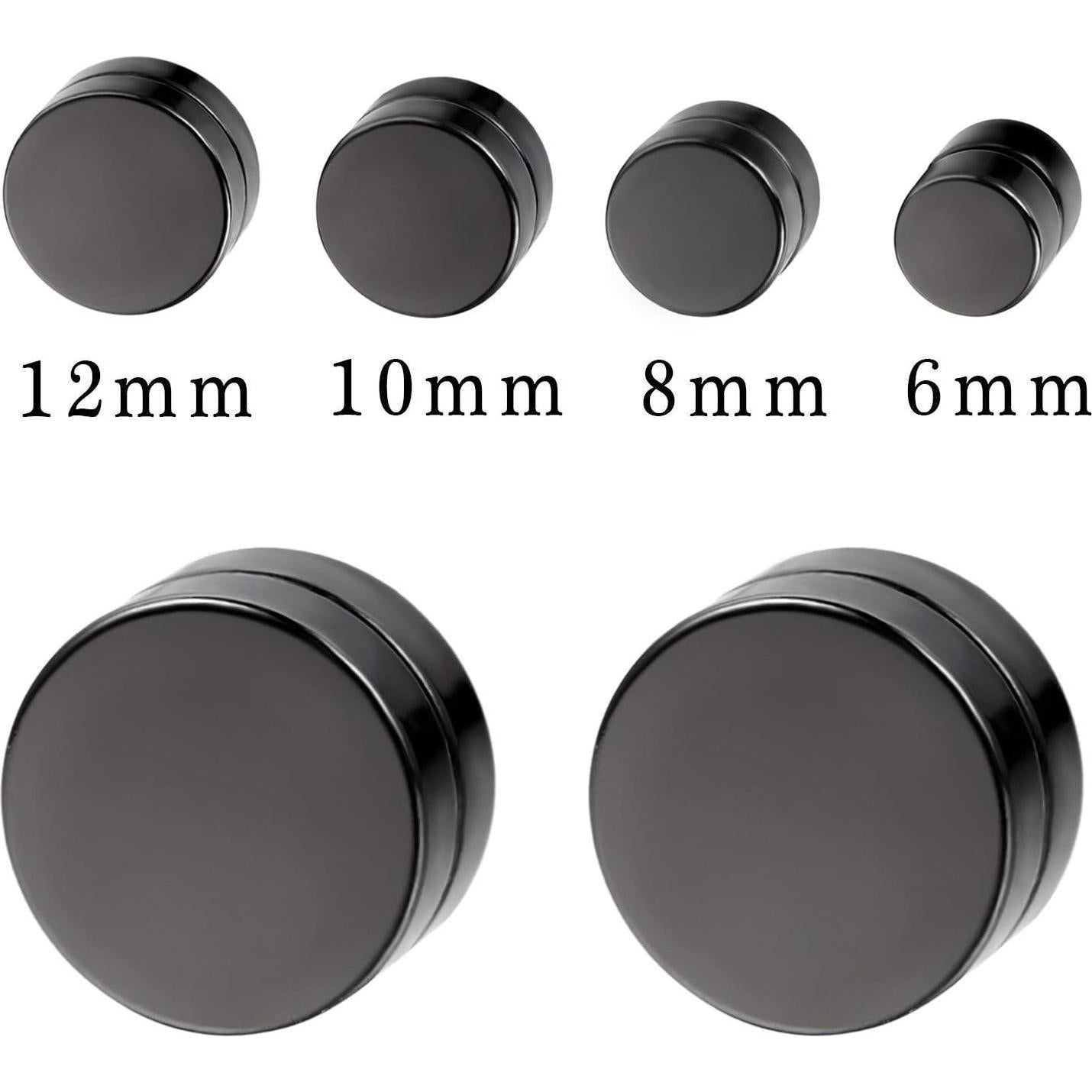 Pendientes Magnéticos Aroncent para Hombres de Acero Inoxidable