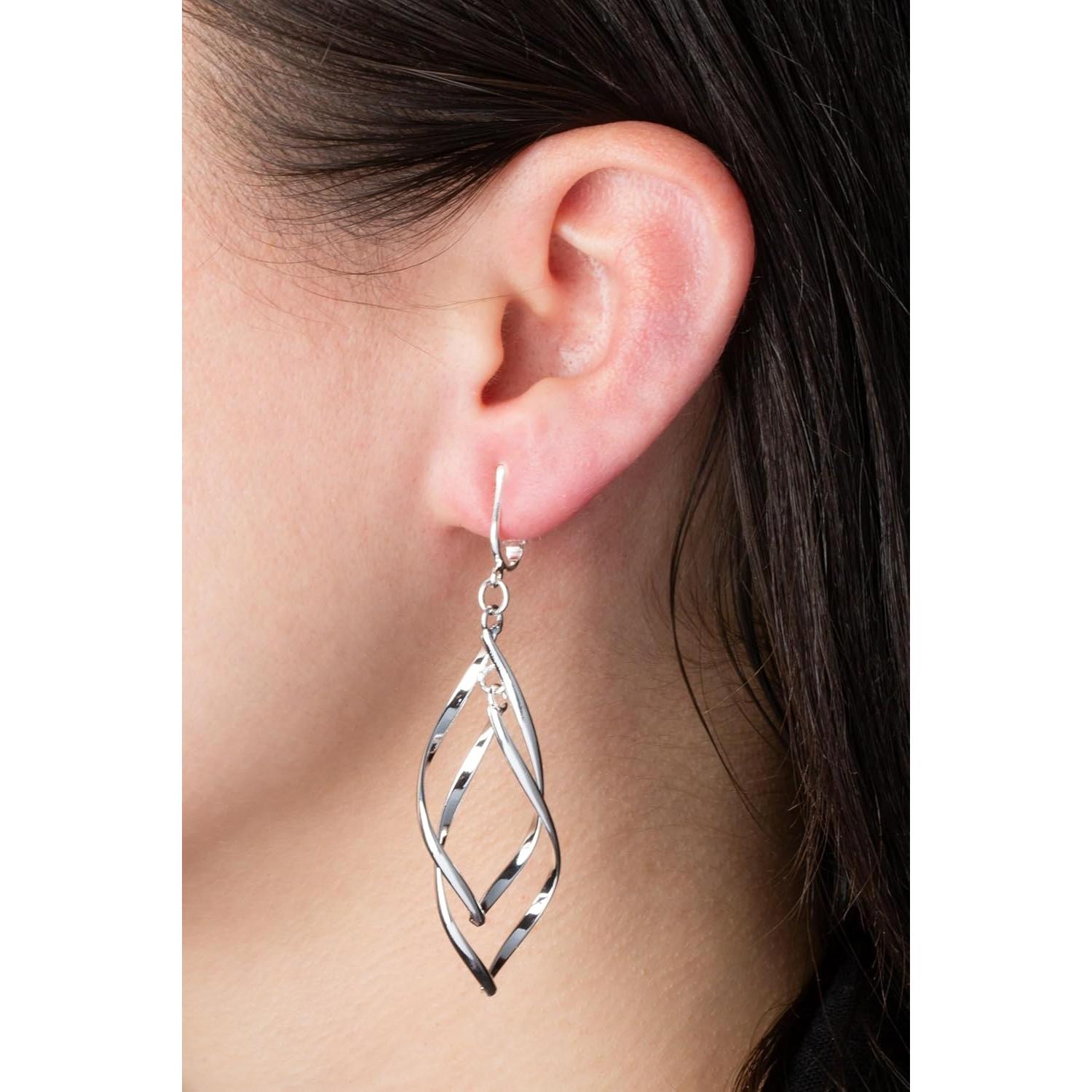 Pendientes de Clip de Plata Aloha Earrings, Hipoalergénicos y Livianos