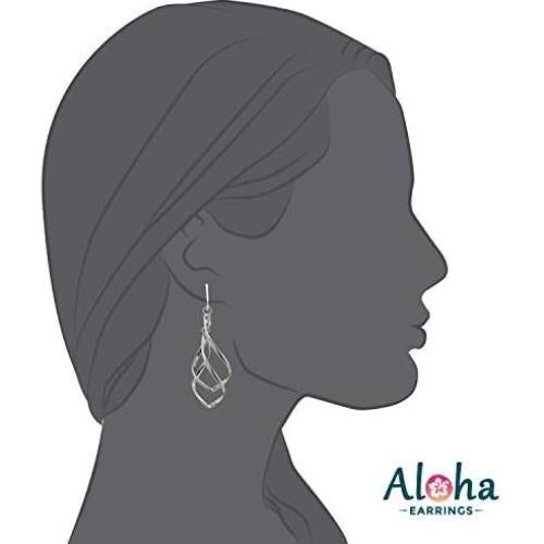 Pendientes de Clip de Plata Aloha Earrings, Hipoalergénicos y Livianos